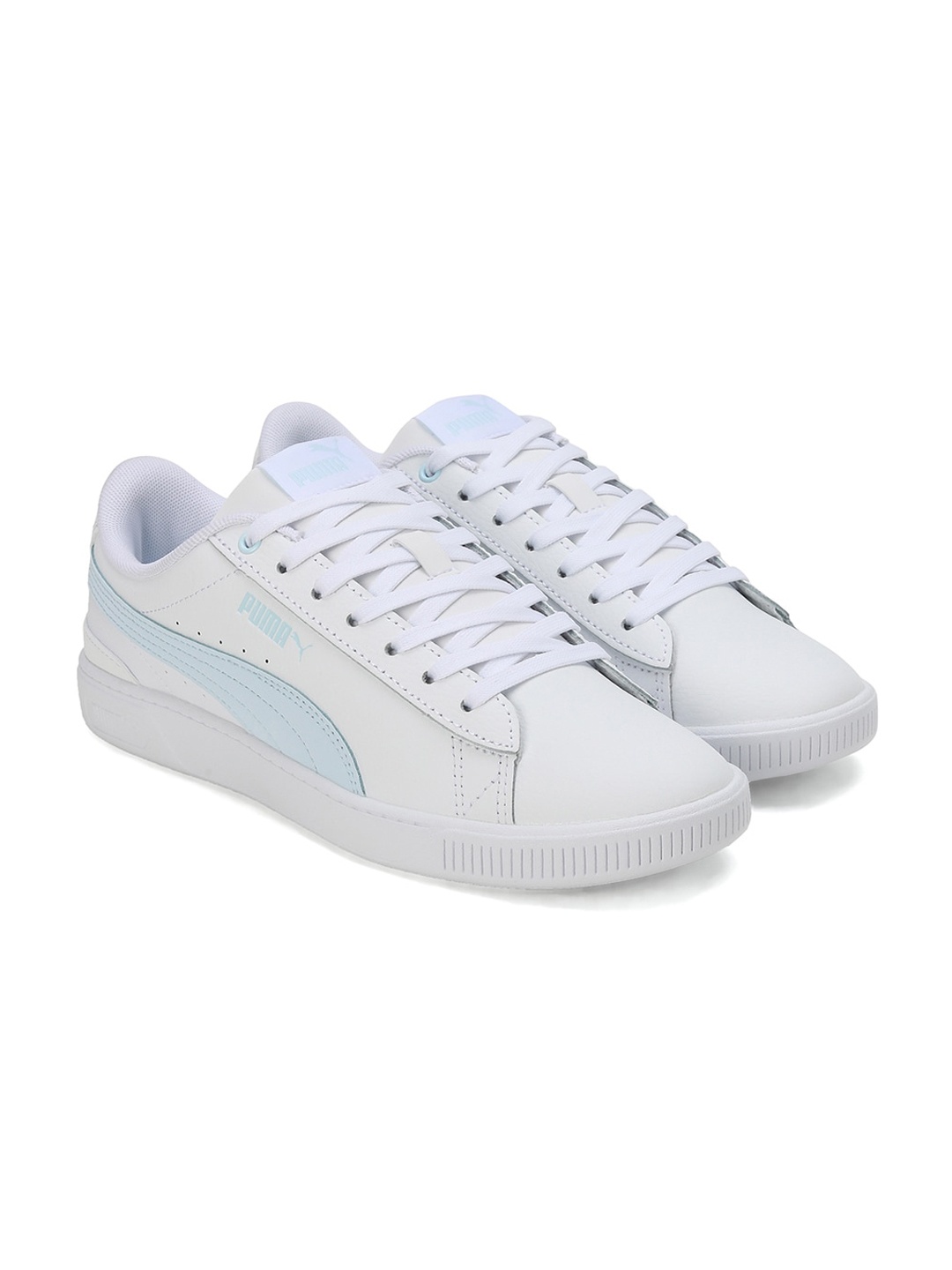 

Puma Women Vikky V3 Leather Sneakers, White