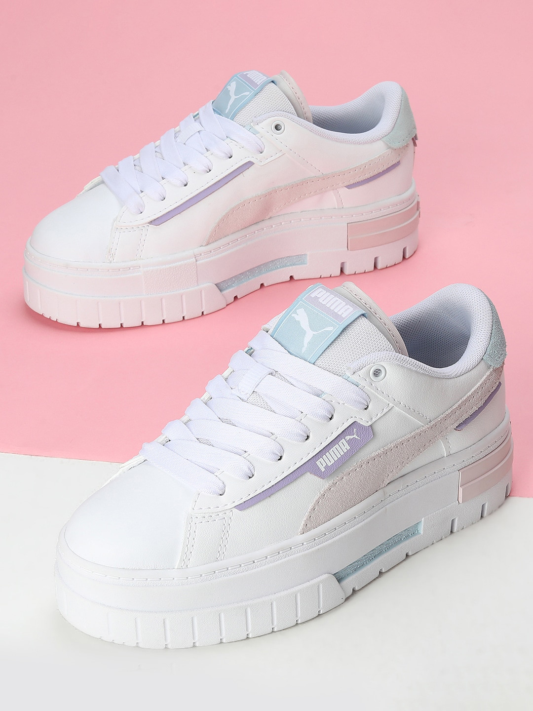 

Puma Women Mayze Crashed Sneakers, White