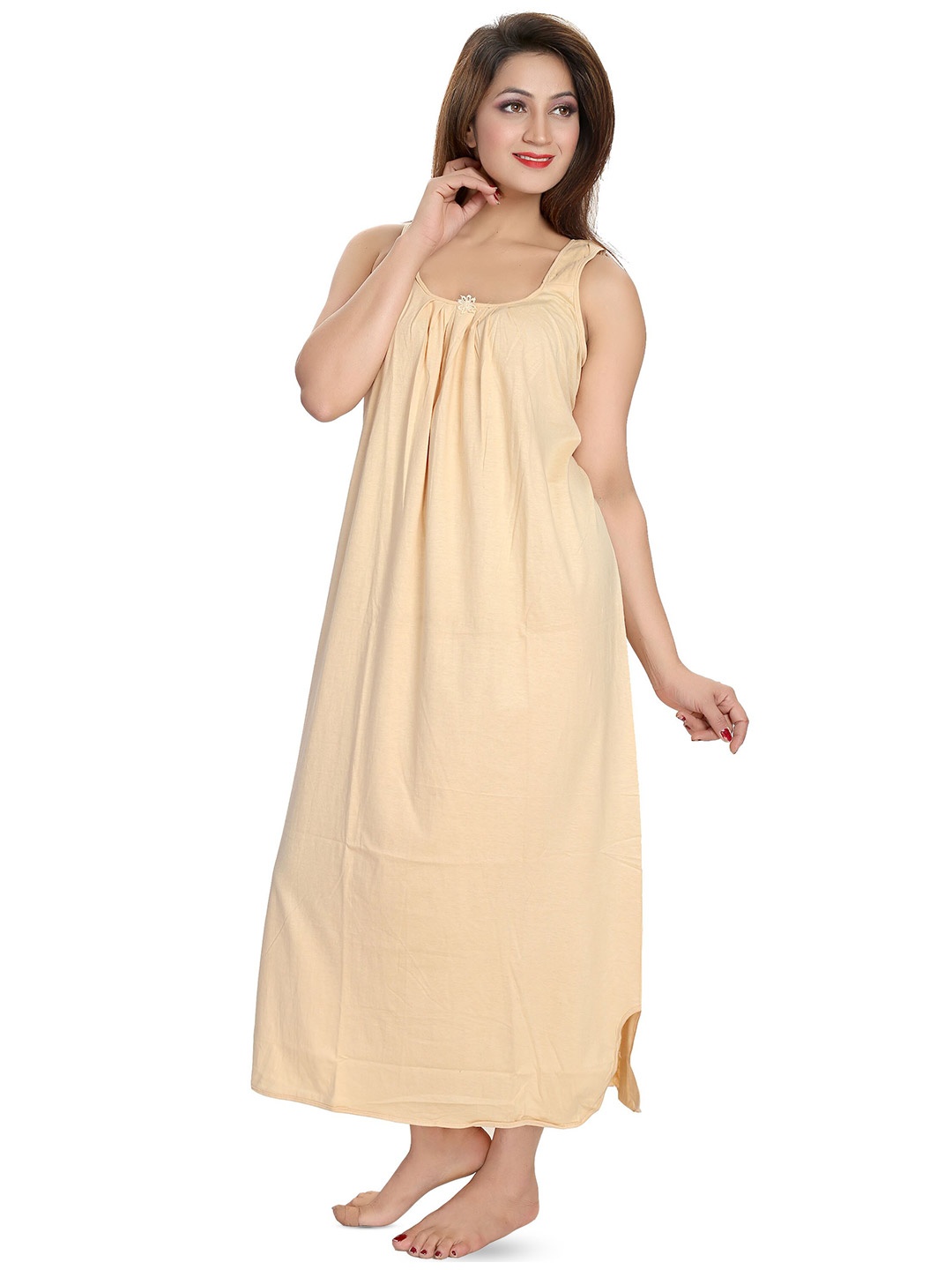 

CINCO Square Neck Sleeveless Maxi Nightdress, Pink