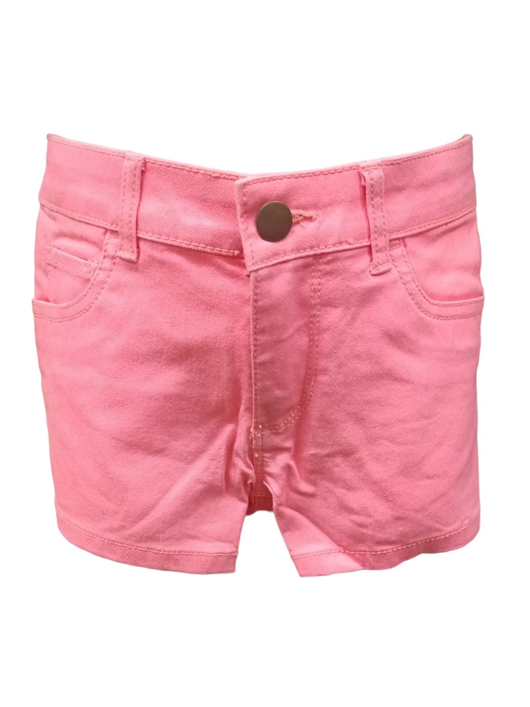 

BAESD Girls Mid-Rise Denim Shorts, Peach