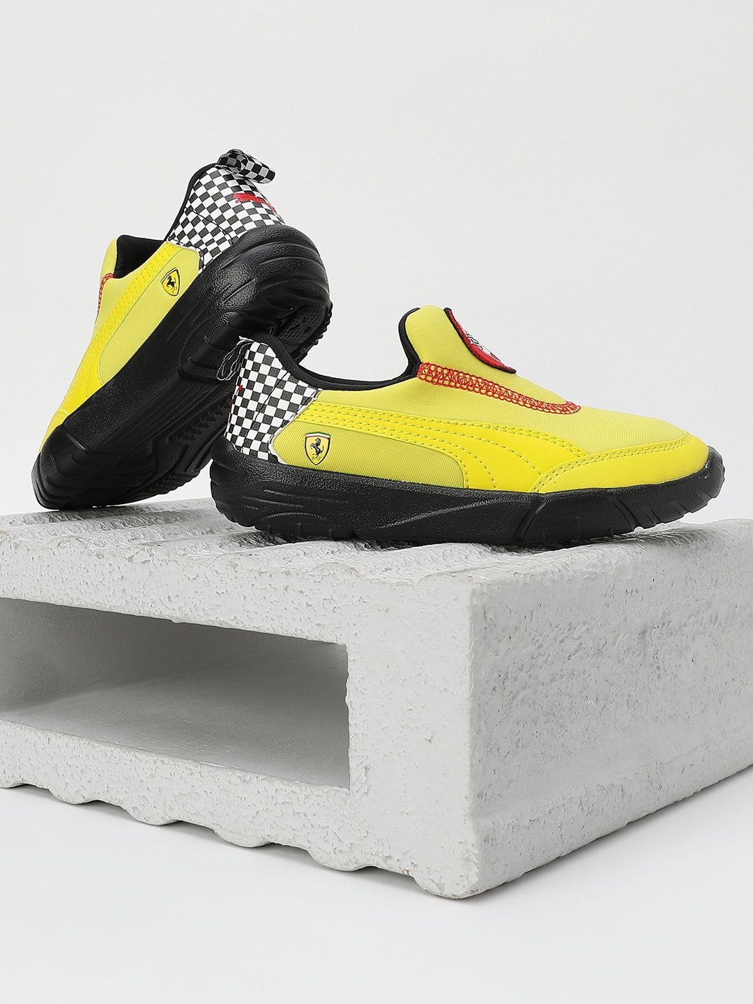 

PUMA Motorsport Kids Scuderia Ferrari Bao Kart Slip On Sneakers, Yellow