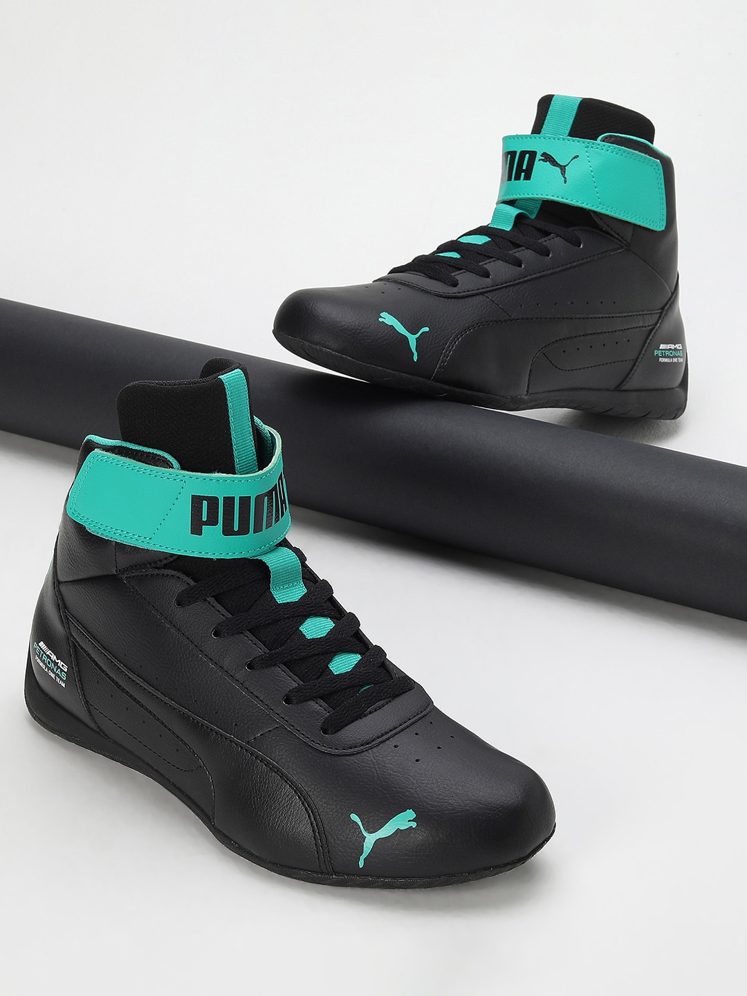 

PUMA Motorsport Men Mercedes AMG Petronas Neo Cat Mid Sneakers, Black