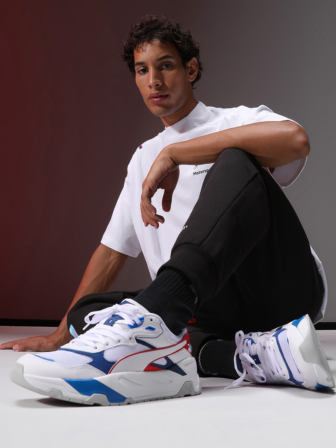 PUMA Motorsport Men BMW M Trinity Sneakers, White