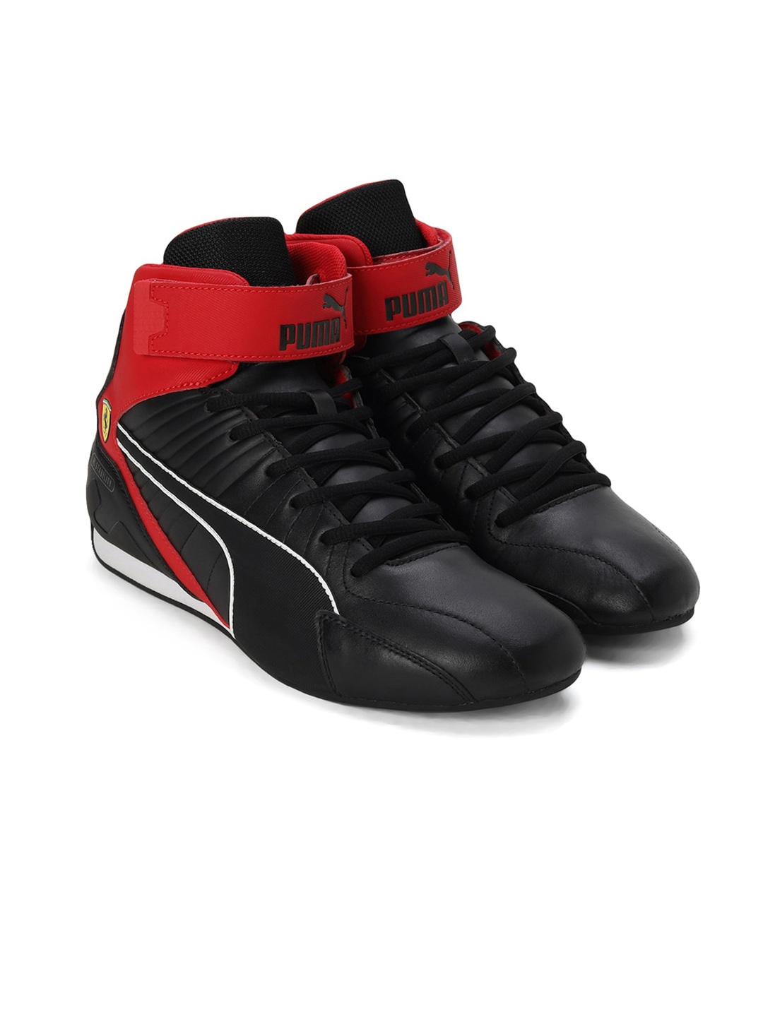 

PUMA Motorsport Unisex Scuderia Ferrari Kart Cat RL Mid Sneakers, Black