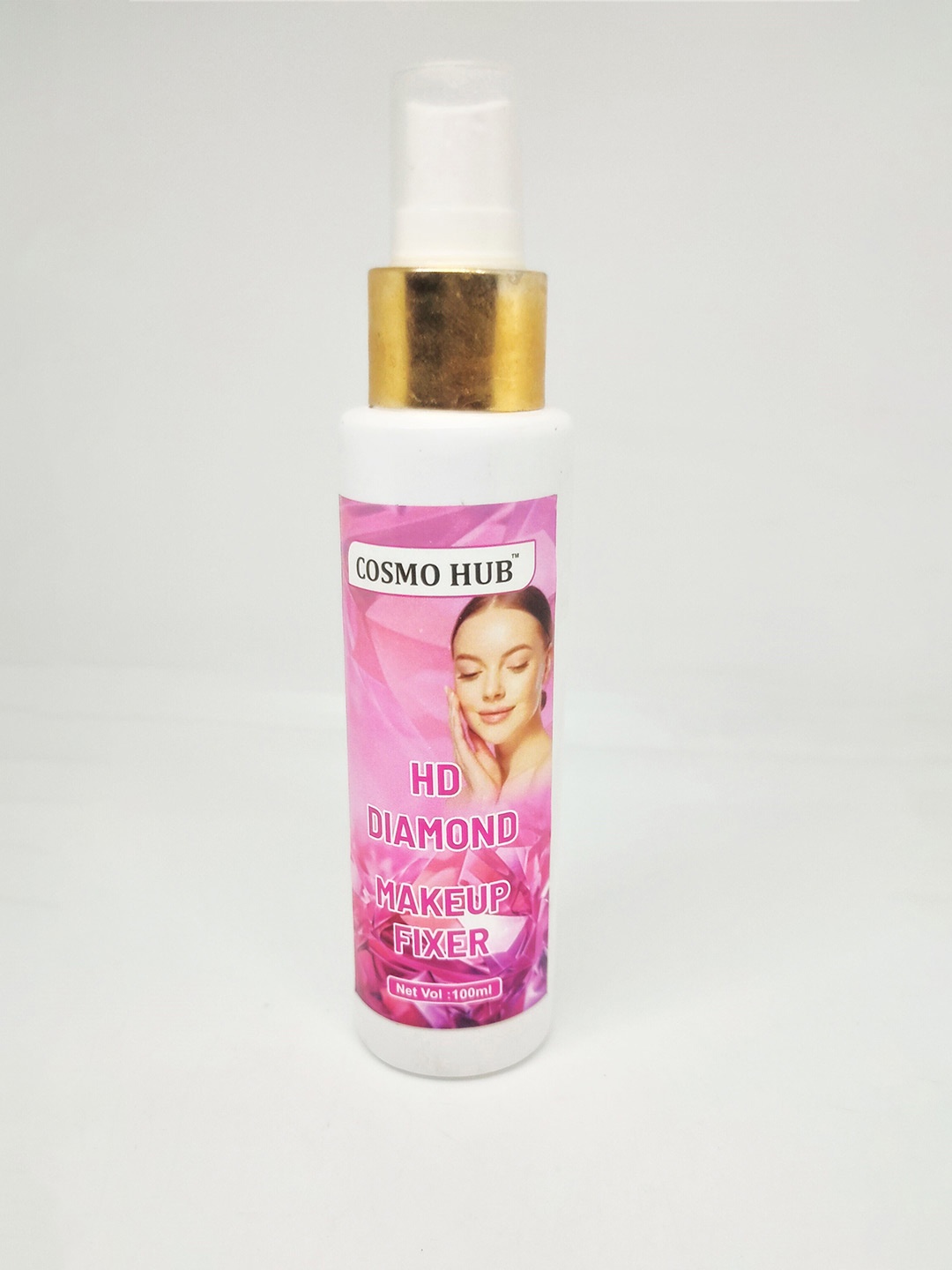 

COSMO HUB Diamond HD Makeup Fixer Spray-100ml, Transparent