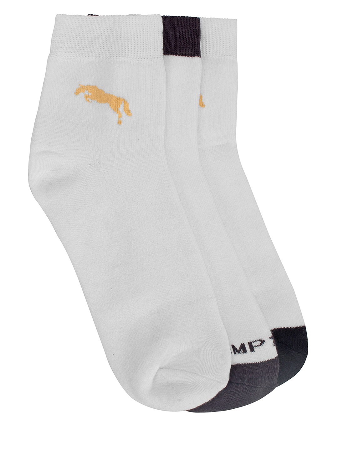

JUMP USA Men Pack of 3 Ankle-Length Socks, Multi