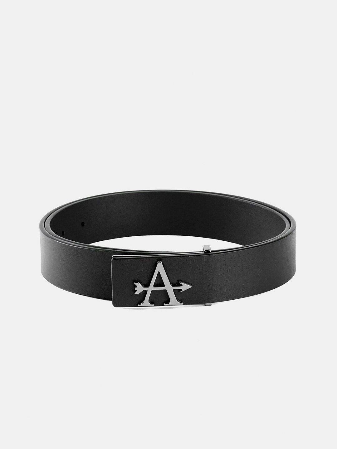 

Arrow Men Textured Leather Belt, Black