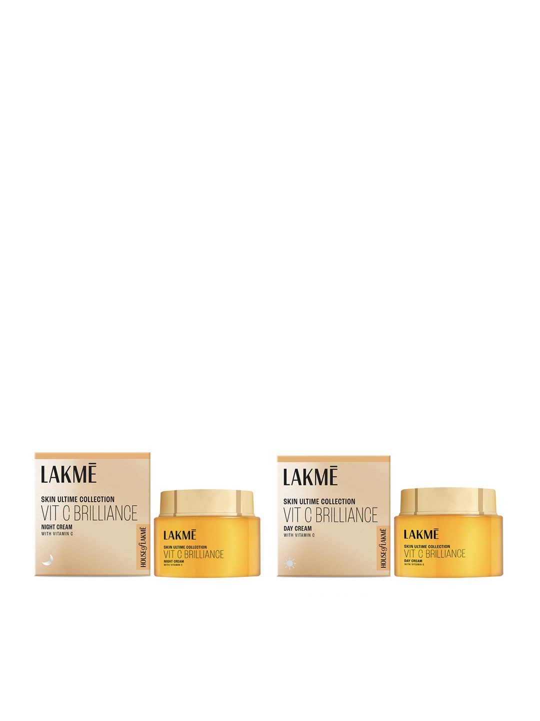 

Lakme 9To5 Vitamin C+ Night Cream 50g & Day Cream 50g Combo, Orange