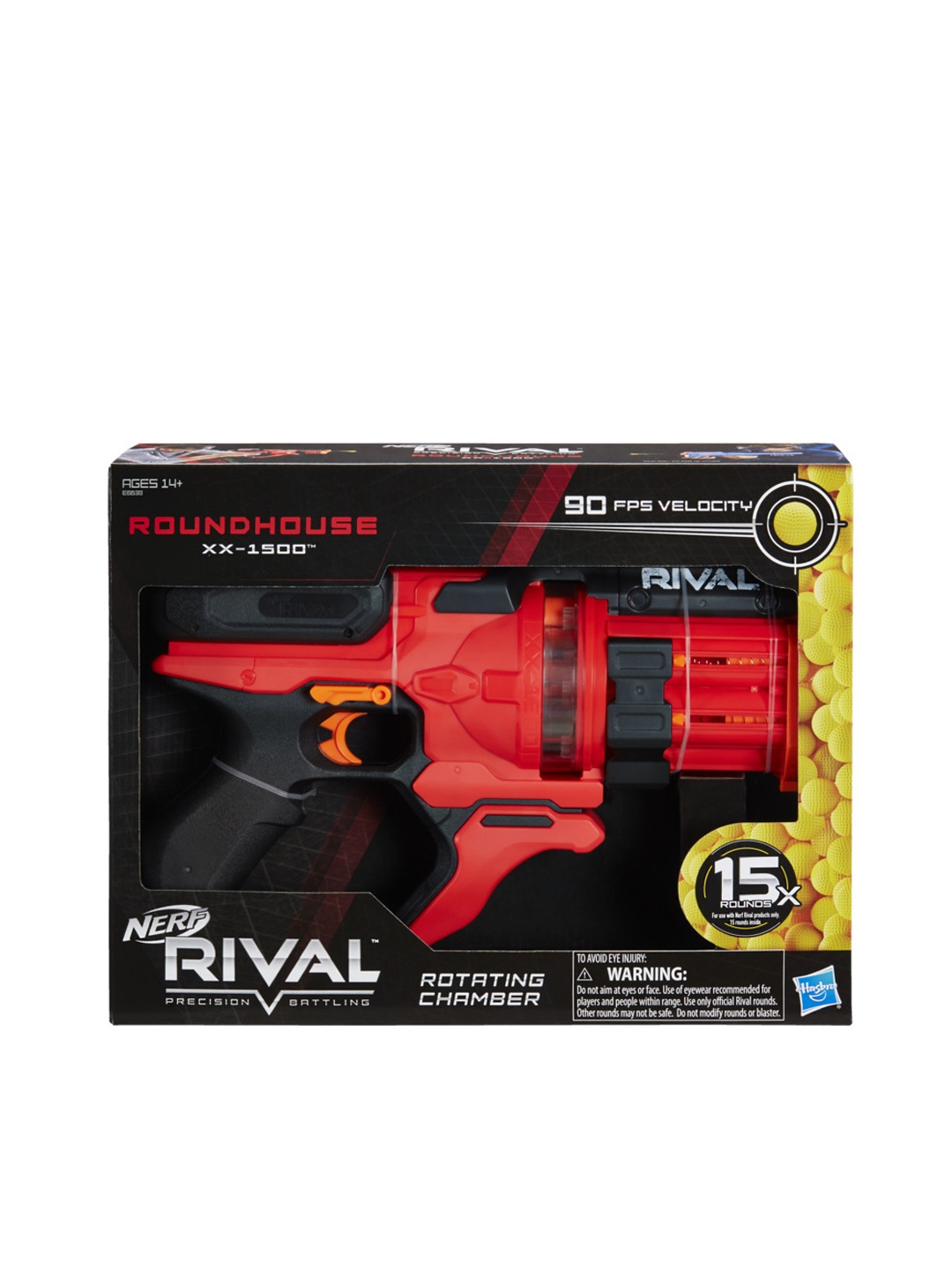 

NERF Kids Rival Roundhouse XX-1500 Red Blaster Set For 14+ Years, Multi