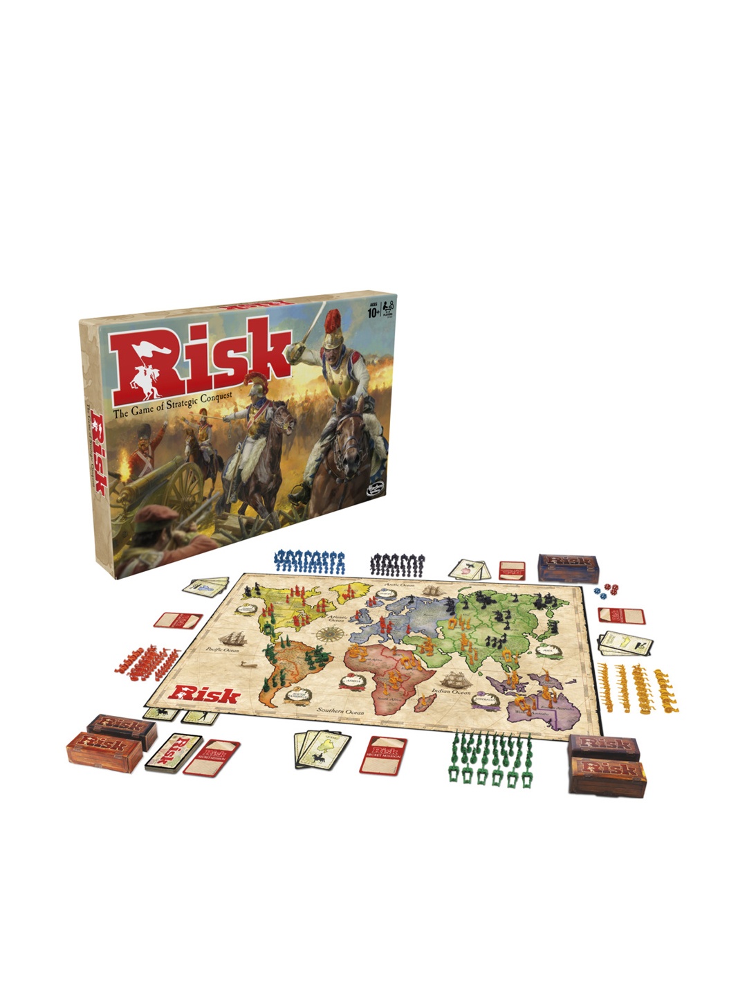 

Hasbro Gaming Unisex Kids Risk & Strategy Board Game For Ages 10+, Multi