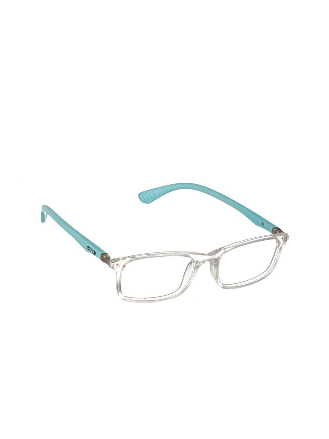 

ENRICO Unisex Full Rim Rectangle Frames EN B 2001 C2, Transparent