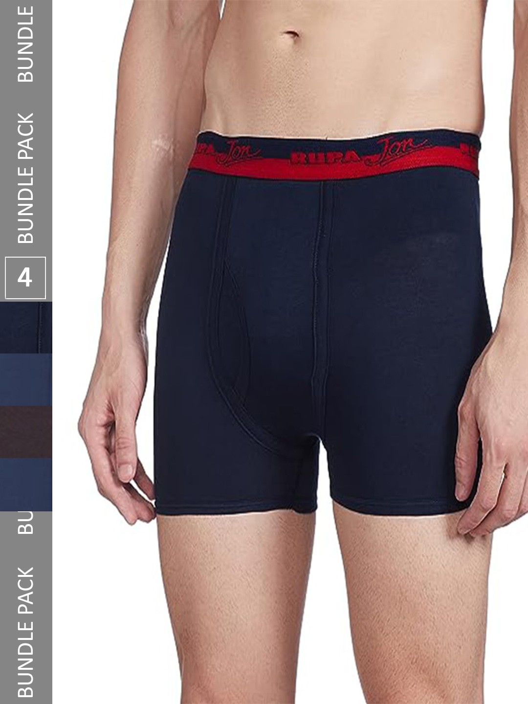 

Rupa Jon Pack Of 4 Assorted Cotton Short Trunks