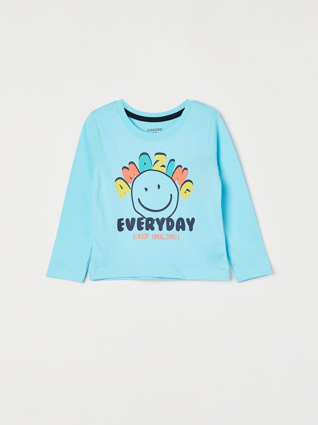 

Juniors by Lifestyle Boys Graphic Printed Pure Cotton T-Shirt, Blue