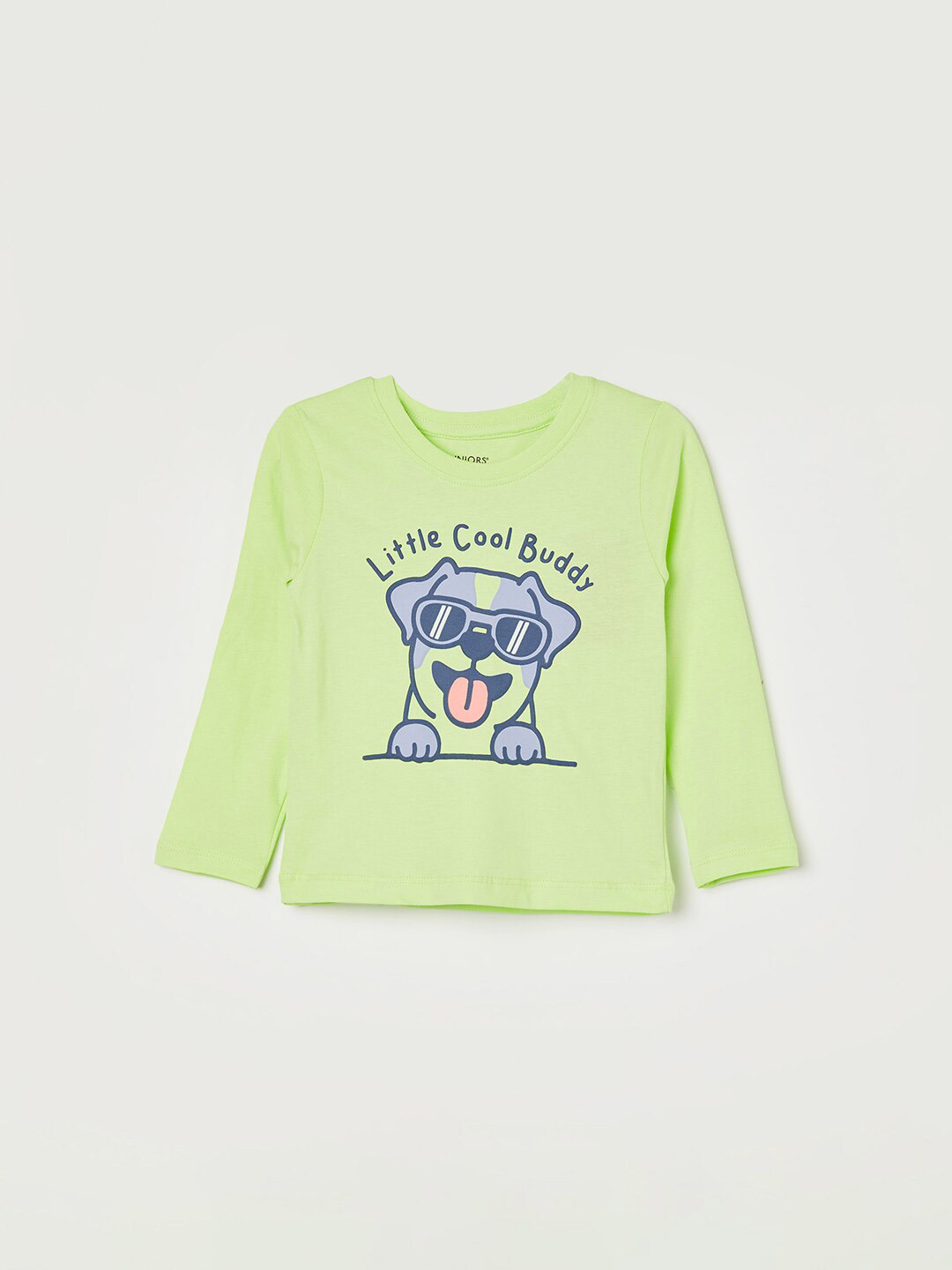 

Juniors by Lifestyle Boys Graphic Printed Pure Cotton T-Shirt, Green