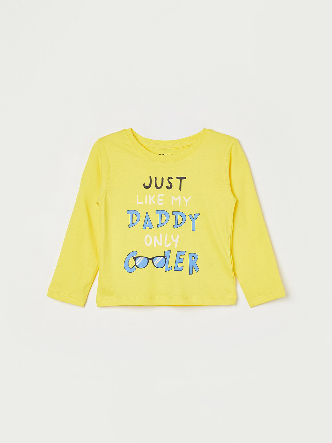 

Juniors by Lifestyle Boys Typography Printed Pure Cotton T-Shirt, Yellow