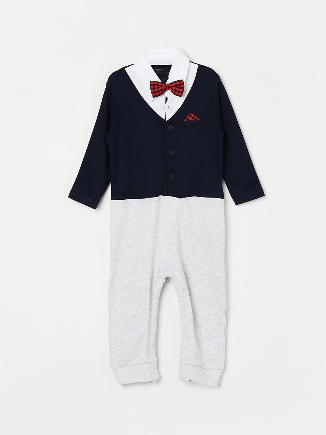 

Juniors by Lifestyle Boy Pure Cotton Rompers, Navy blue