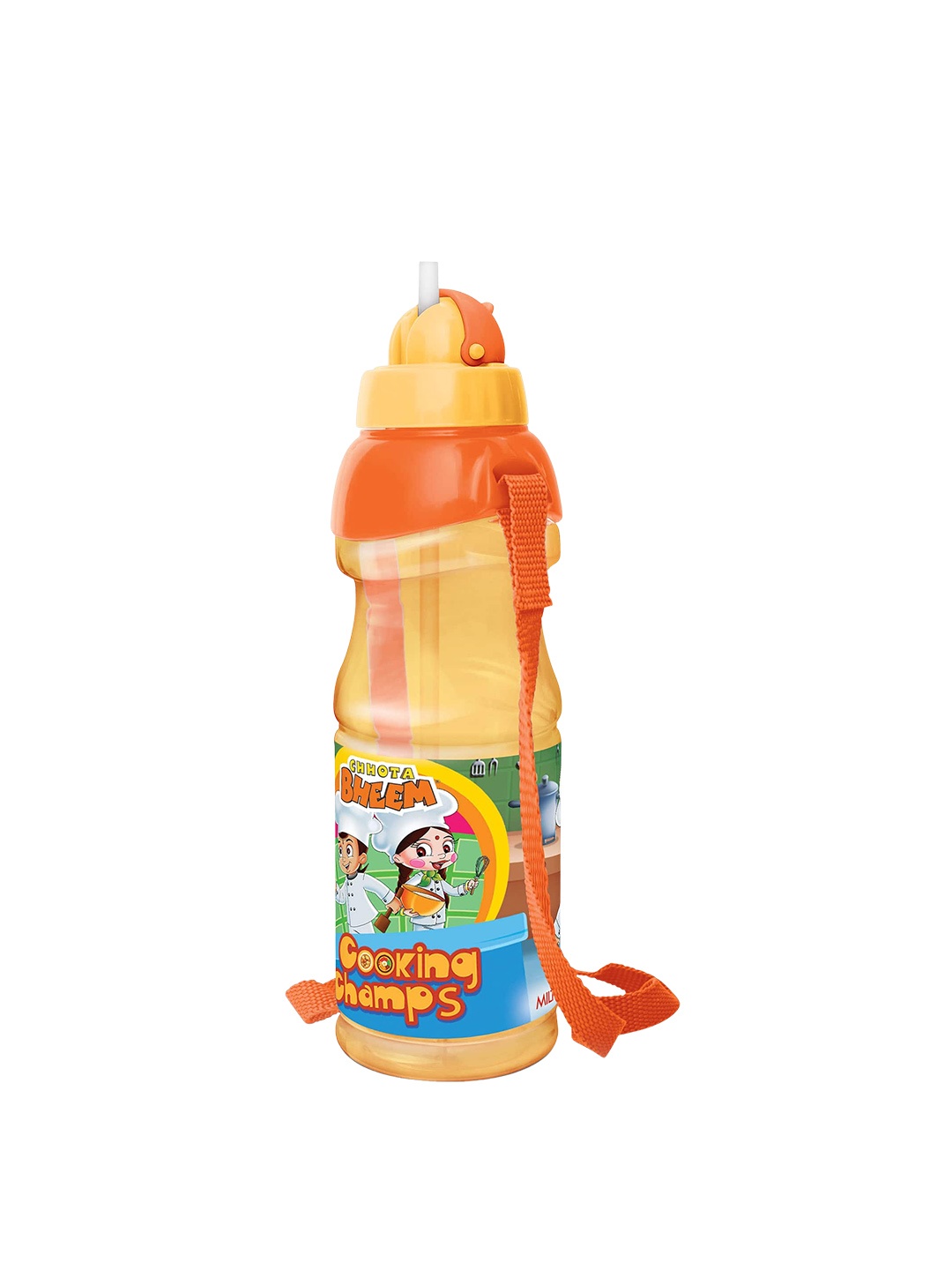 

Milton Orange Cutie 650 Chota Bheem Kids Printed Pet Water Bottle 600 ml