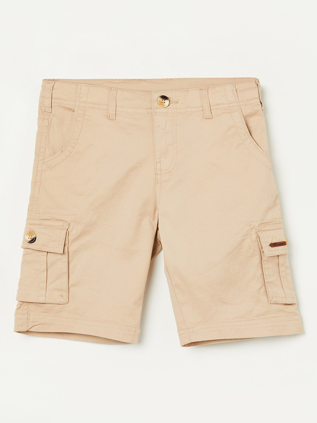 

Fame Forever by Lifestyle Boys Pure Cotton Cargo Shorts, Khaki