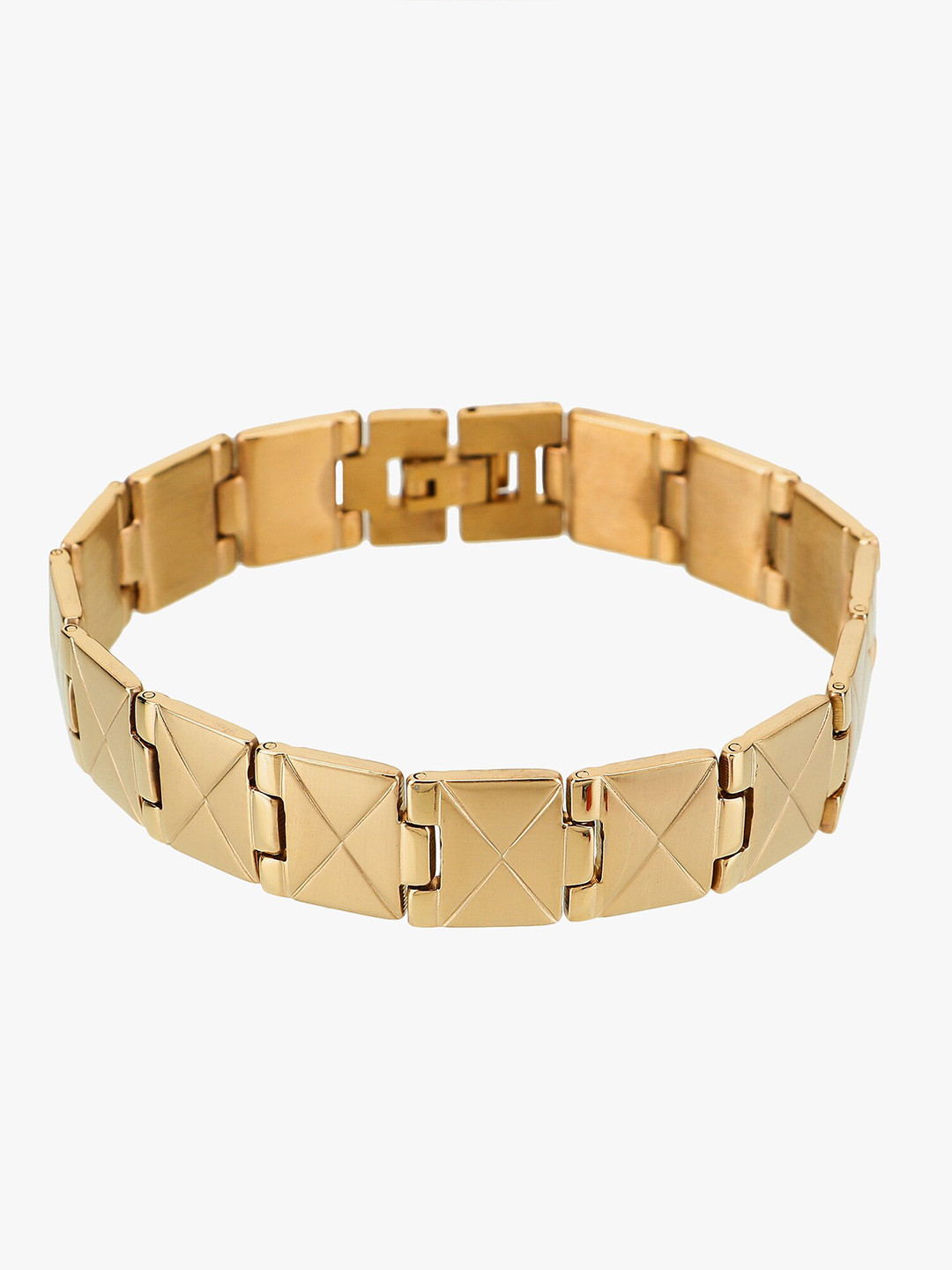 

Adwitiya Collection Men Gold-Plated Link Bracelet