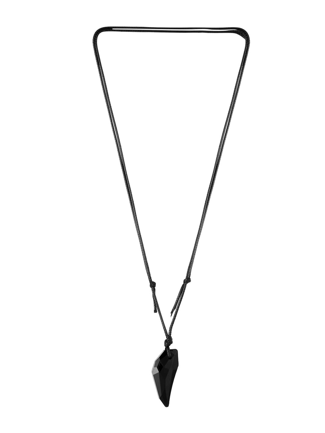 

Yellow Chimes Men Set of 2 Pendant With Chain, Black