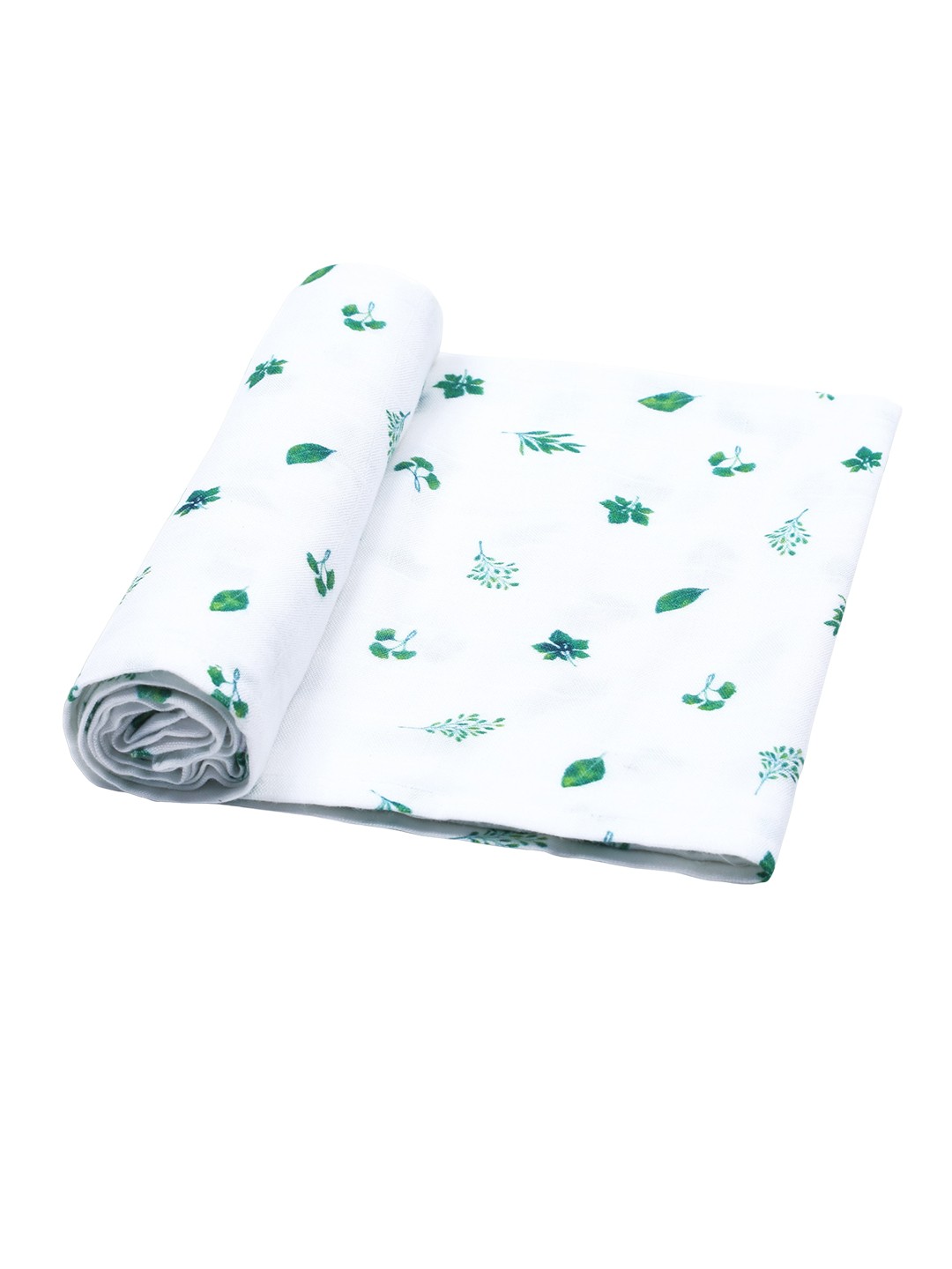 

Masilo Kids Printed Pure Bamboo Cotton Muslin Swaddle, Green