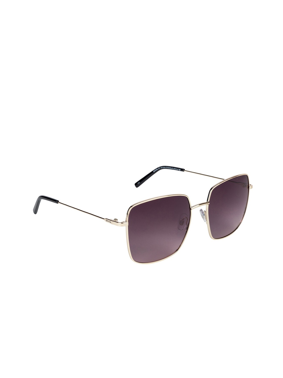 

INVU Women Square Sunglasses With UV Protected Lens T1900C, Purple