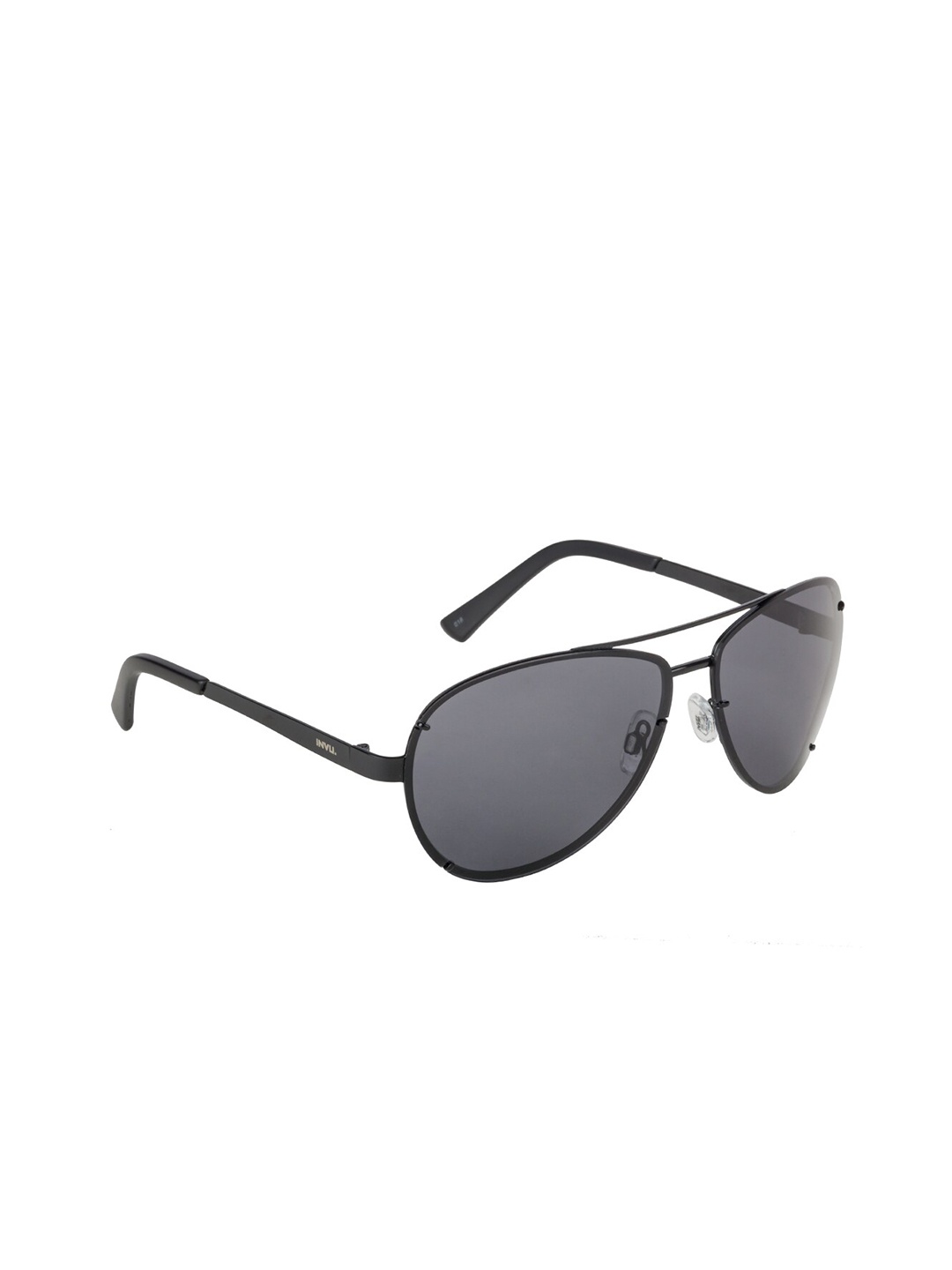 

INVU Men Aviator Sunglasses With UV Protected Lens B1612B, Grey