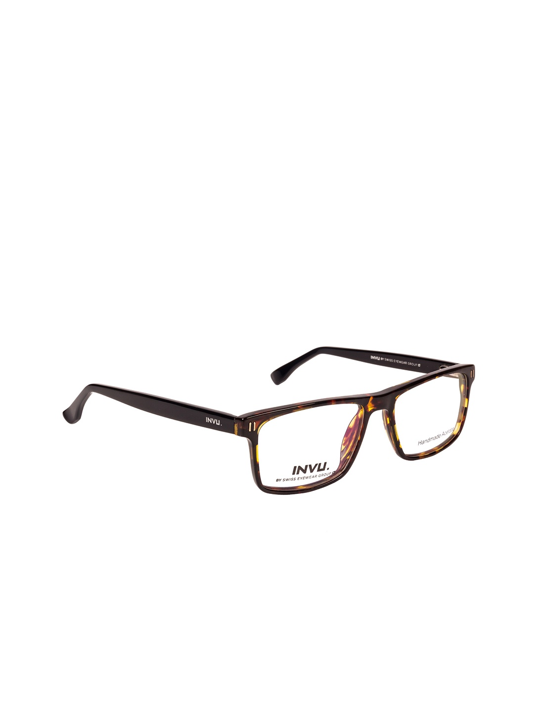 

INVU Men Full Rim Medium Square Frames, Brown