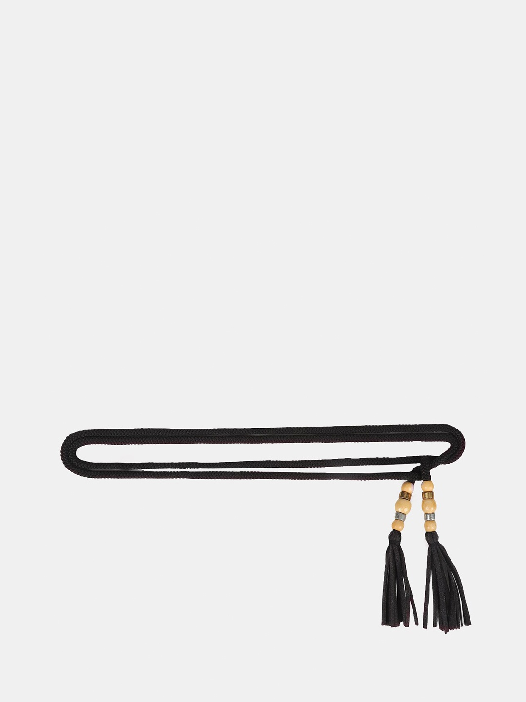 

Momsoon Maternity Women Braided Tasselled Reversible Adjustable Belt, Black
