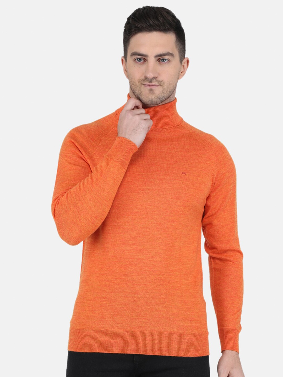 

Monte Carlo Turtle Neck Woollen Pullover, Orange