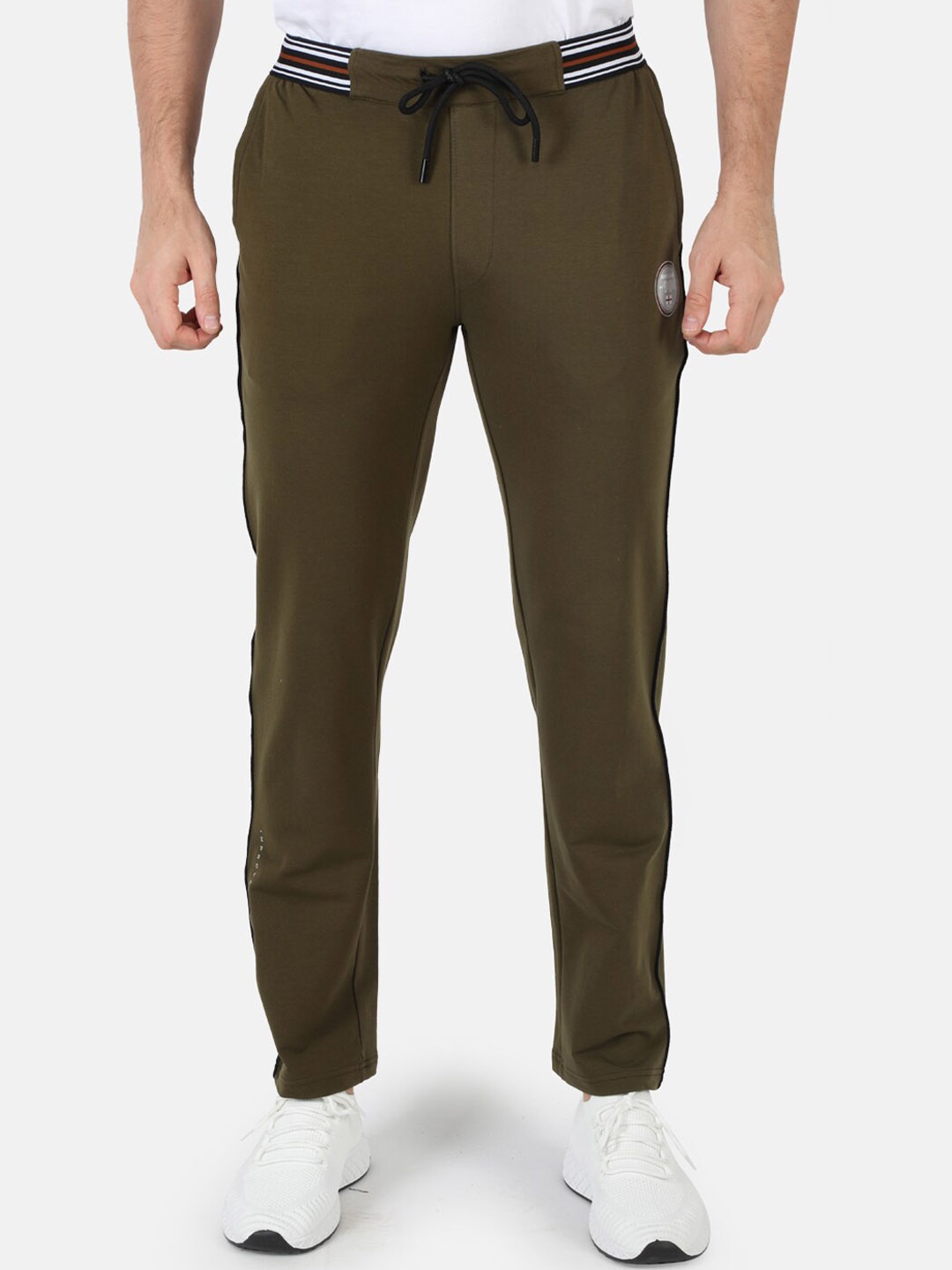 

Monte Carlo Men Mid Rise Track Pants, Olive