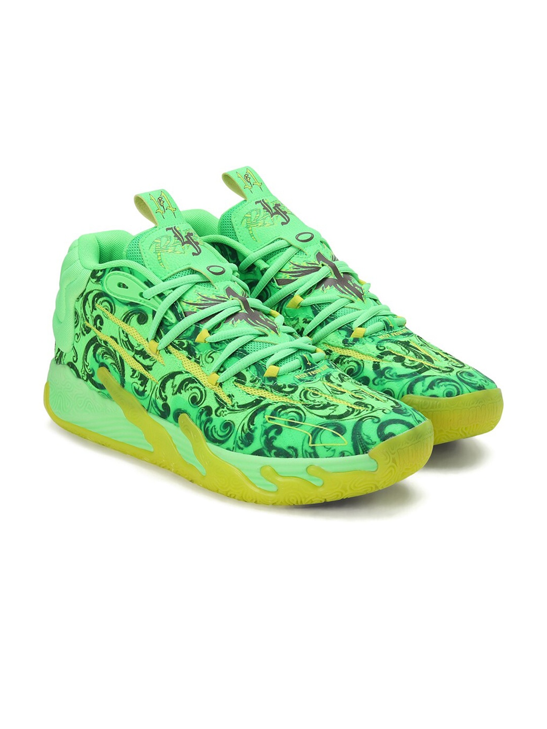 

Puma Unisex LAFRANCE MB.03 Basketball Shoes, Fluorescent green