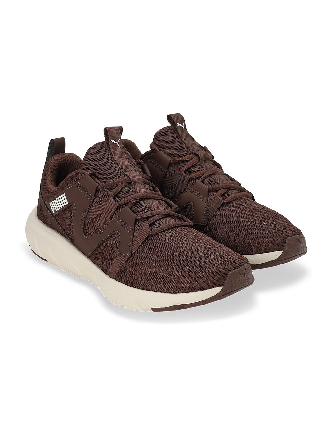 

Puma Unisex SOFTRIDE Flex Vital Running Sneakers, Brown