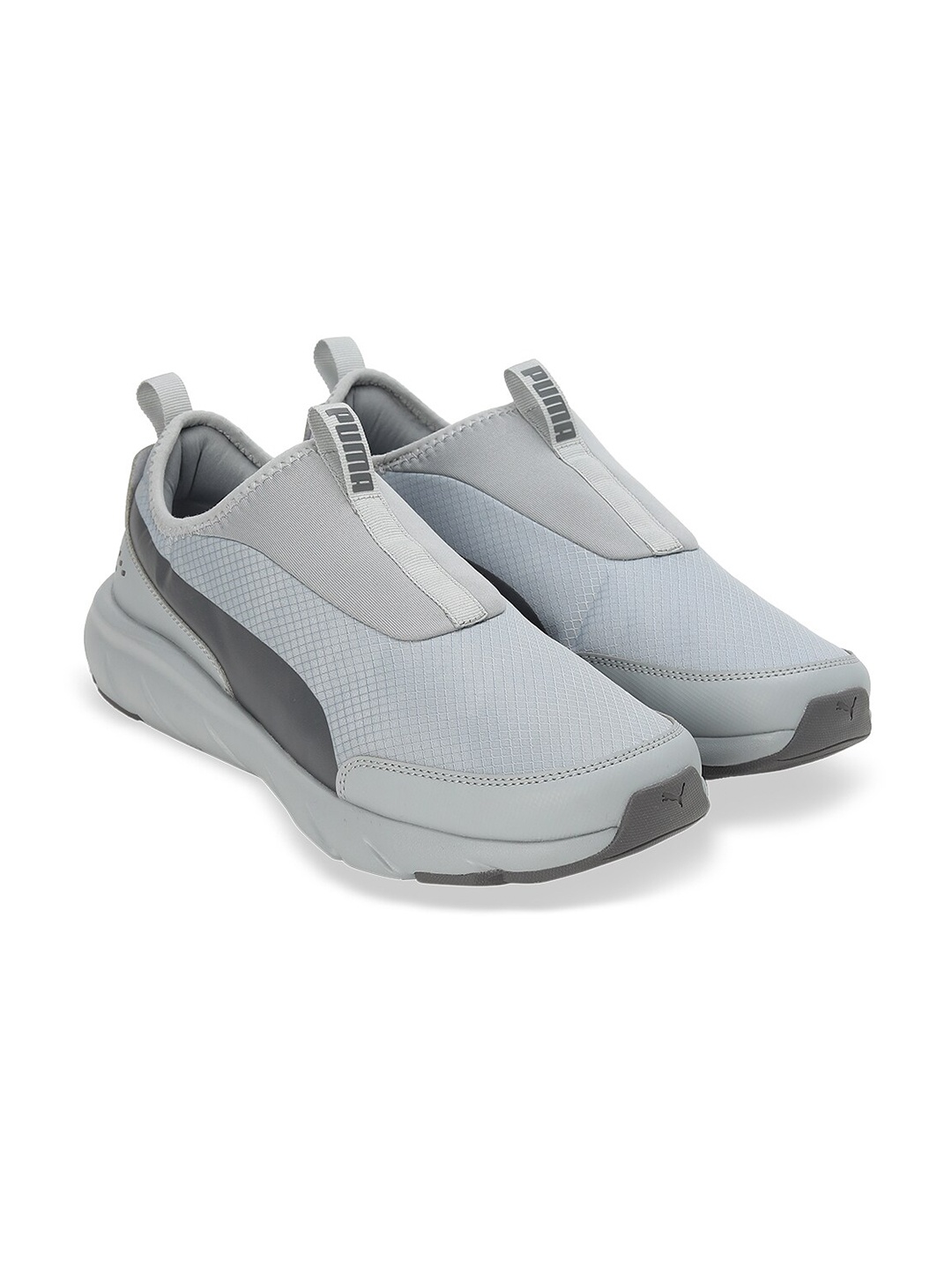 

Puma Unisex SOFTRIDE Flex Wide Slip-On Running Shoes, Grey