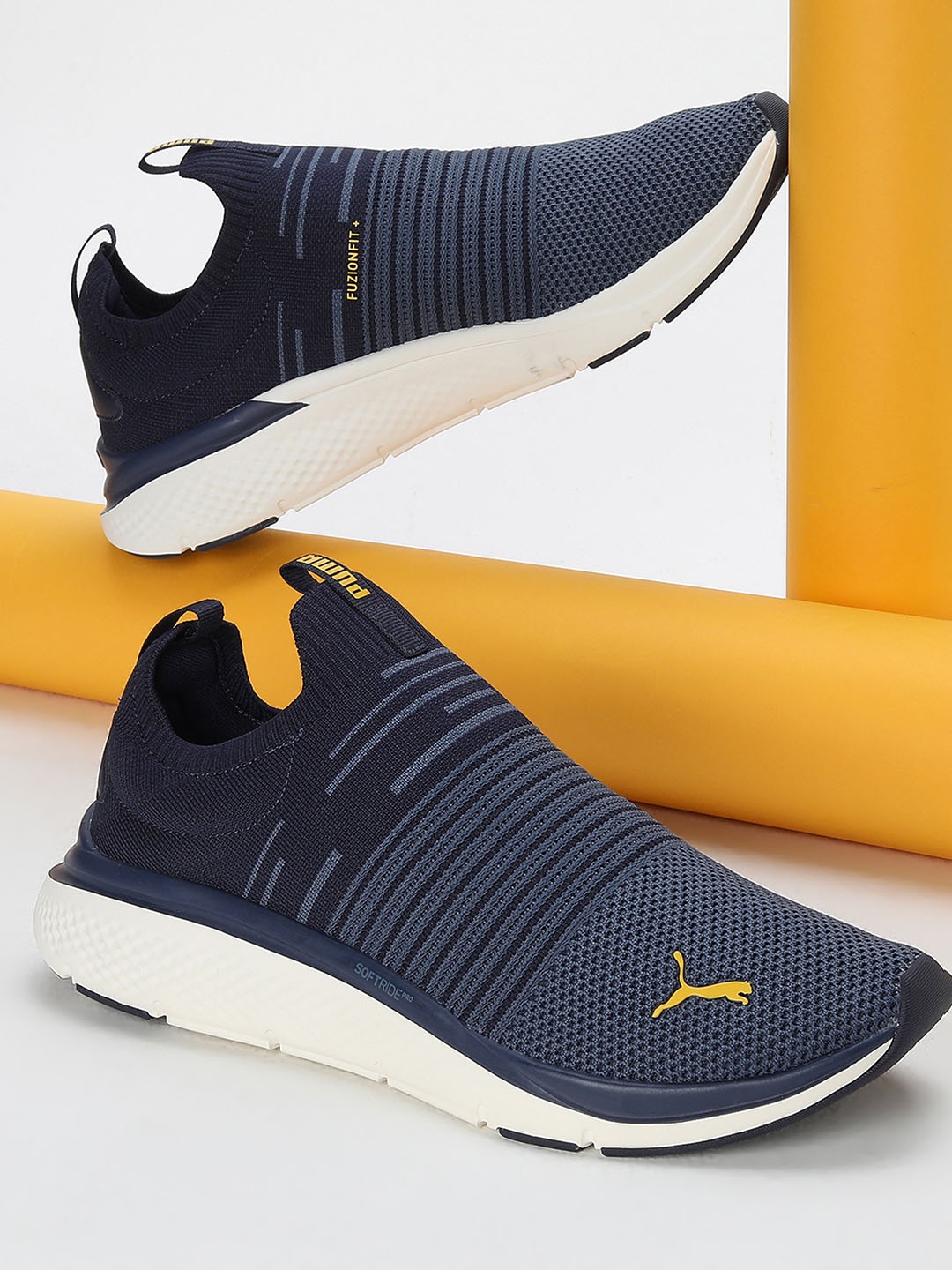 

Puma Unisex Softride Pro Echo Slip-On Running Shoes, Navy blue