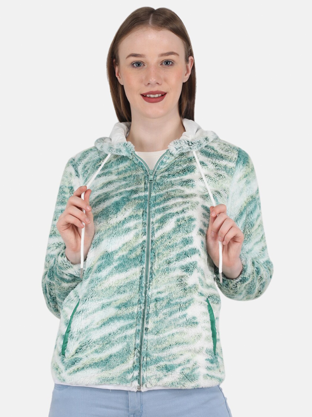 

Monte Carlo Abstract Printed Hooded Sweatshirt, Green