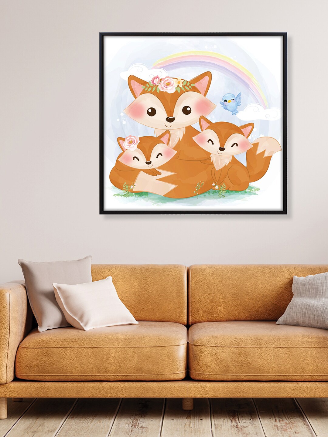 

RANDOM Brown & White Squirrel Family Canvas Wall Art