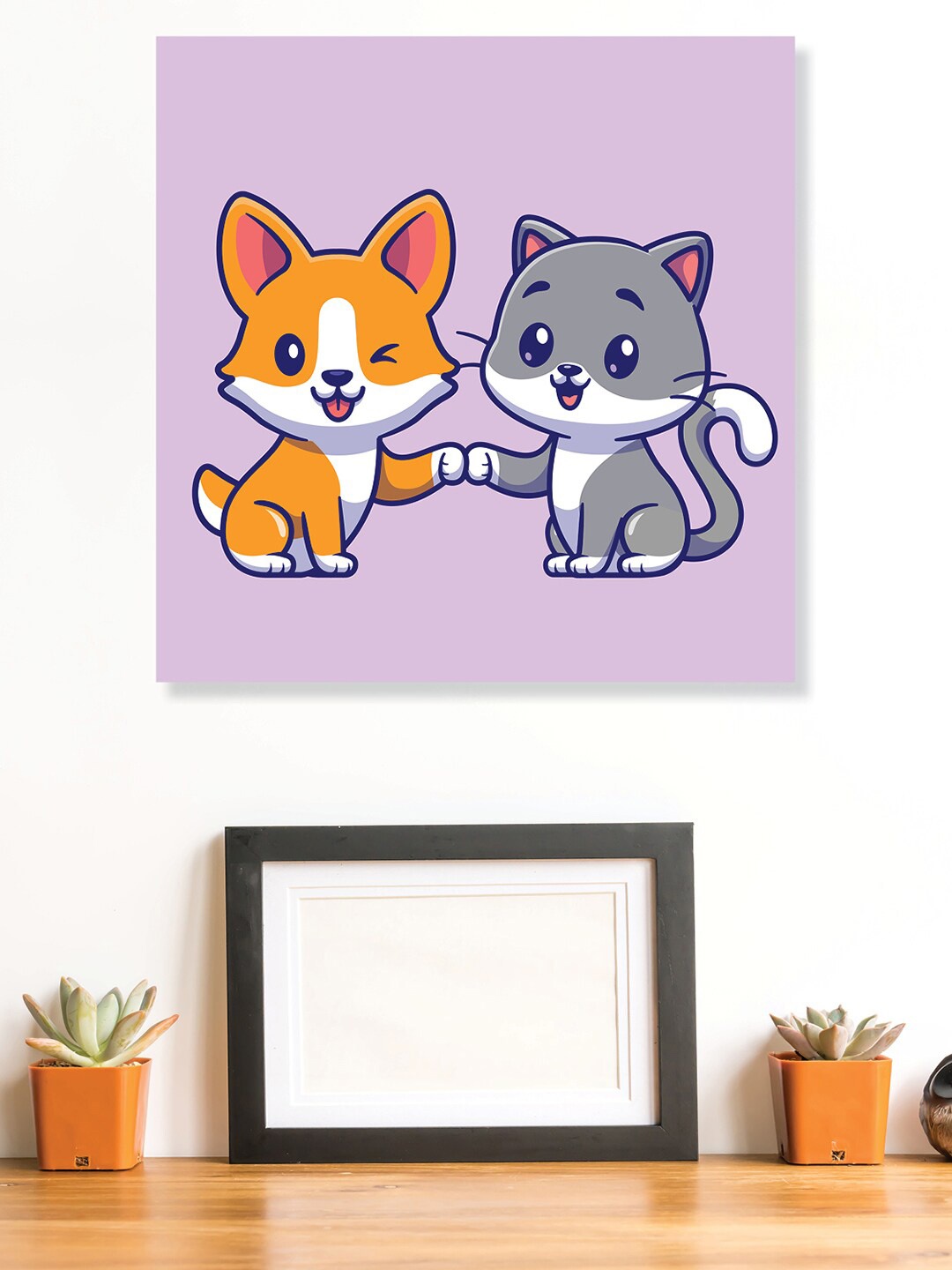 

RANDOM Purple & Grey Tom Jerry Canvas Wall Art