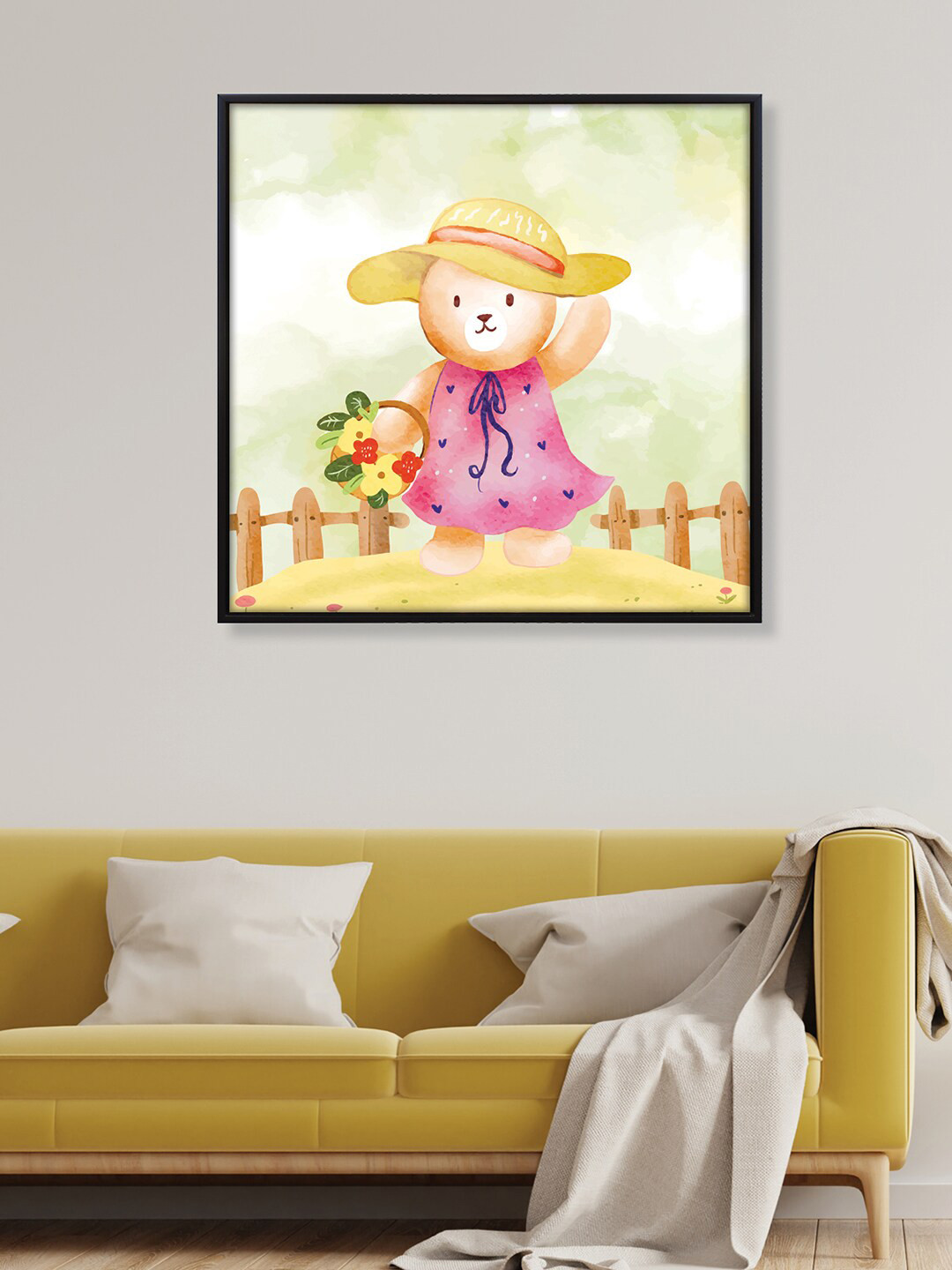 

RANDOM Green & Pink Baby Doll Wall Art