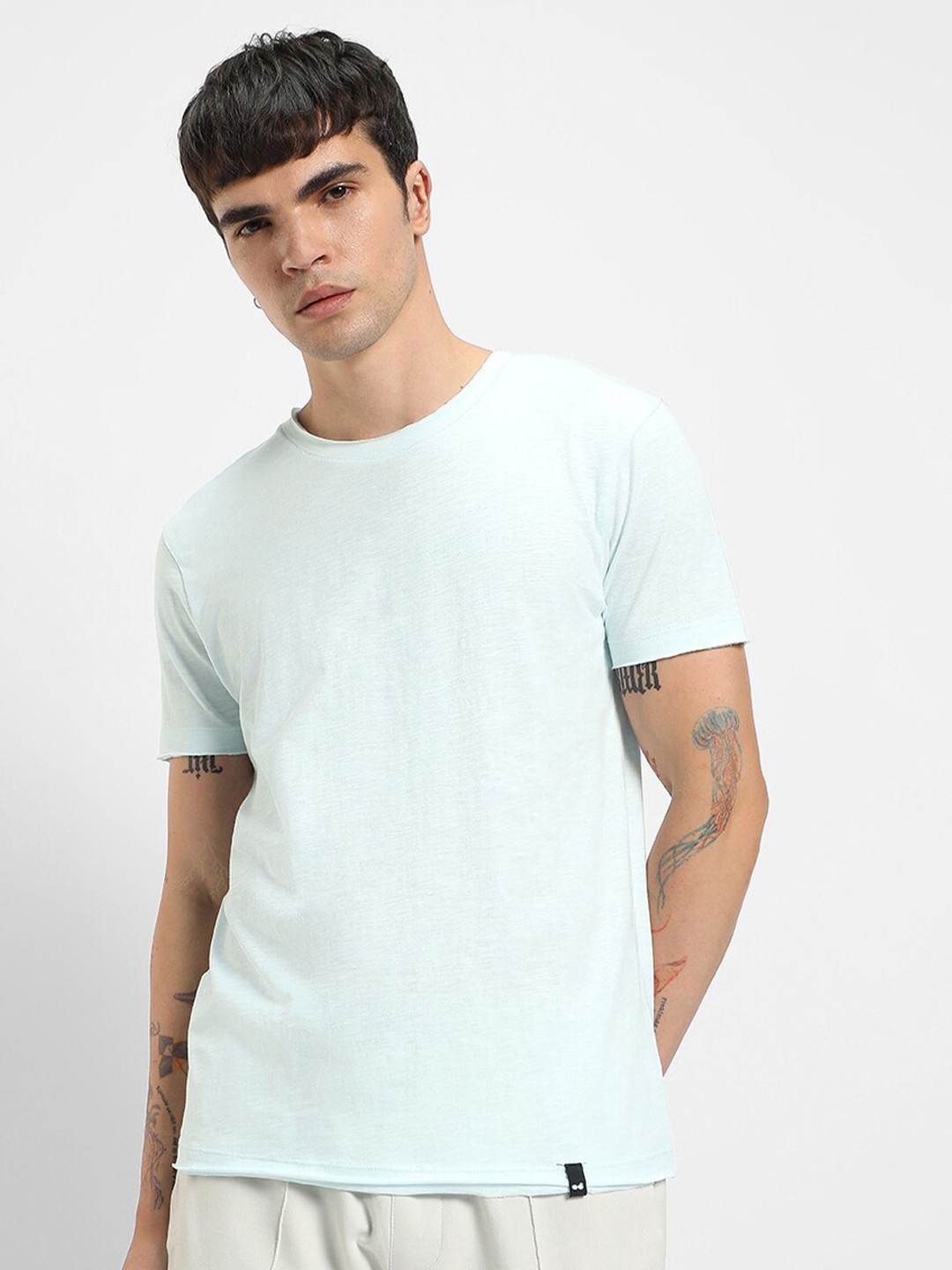 

Bewakoof Air 1.0 Plus Size T-shirt, Blue