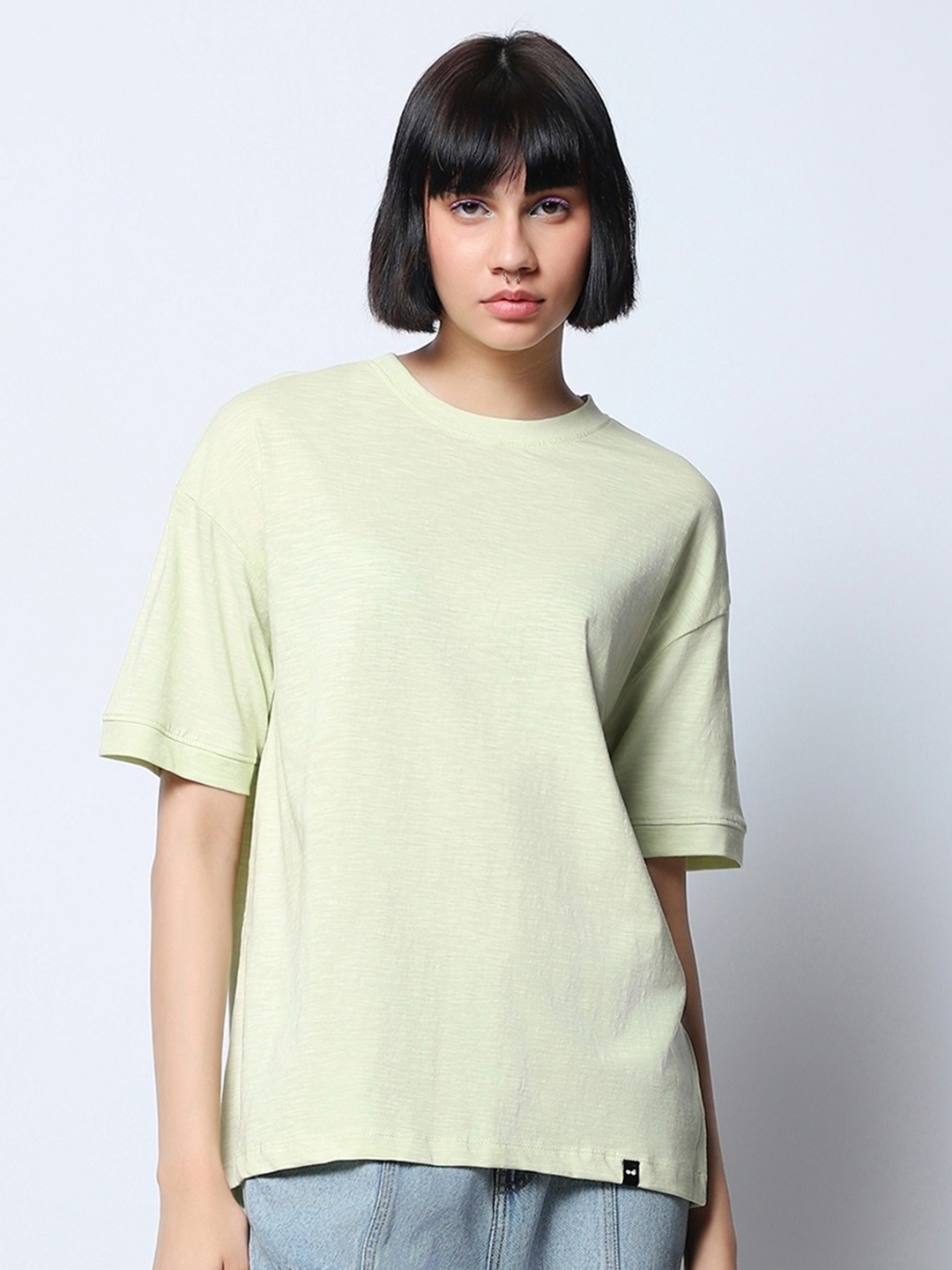 

Bewakoof Air 1.0 Oversized T-shirt, Green
