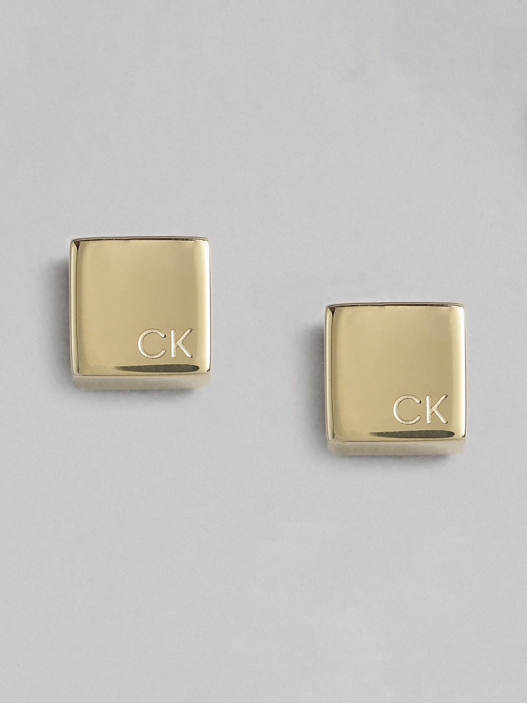 

Calvin Klein Geometric Shaped Stud Earrings, Gold