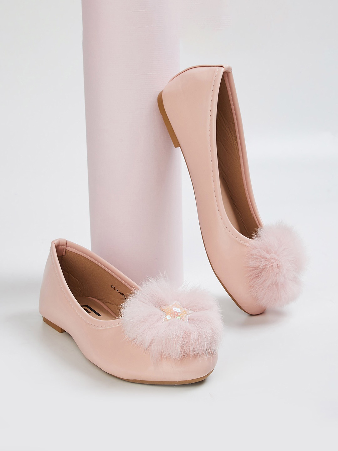 

Fame Forever by Lifestyle Girls Embellished Round Toe Ballerinas, Pink