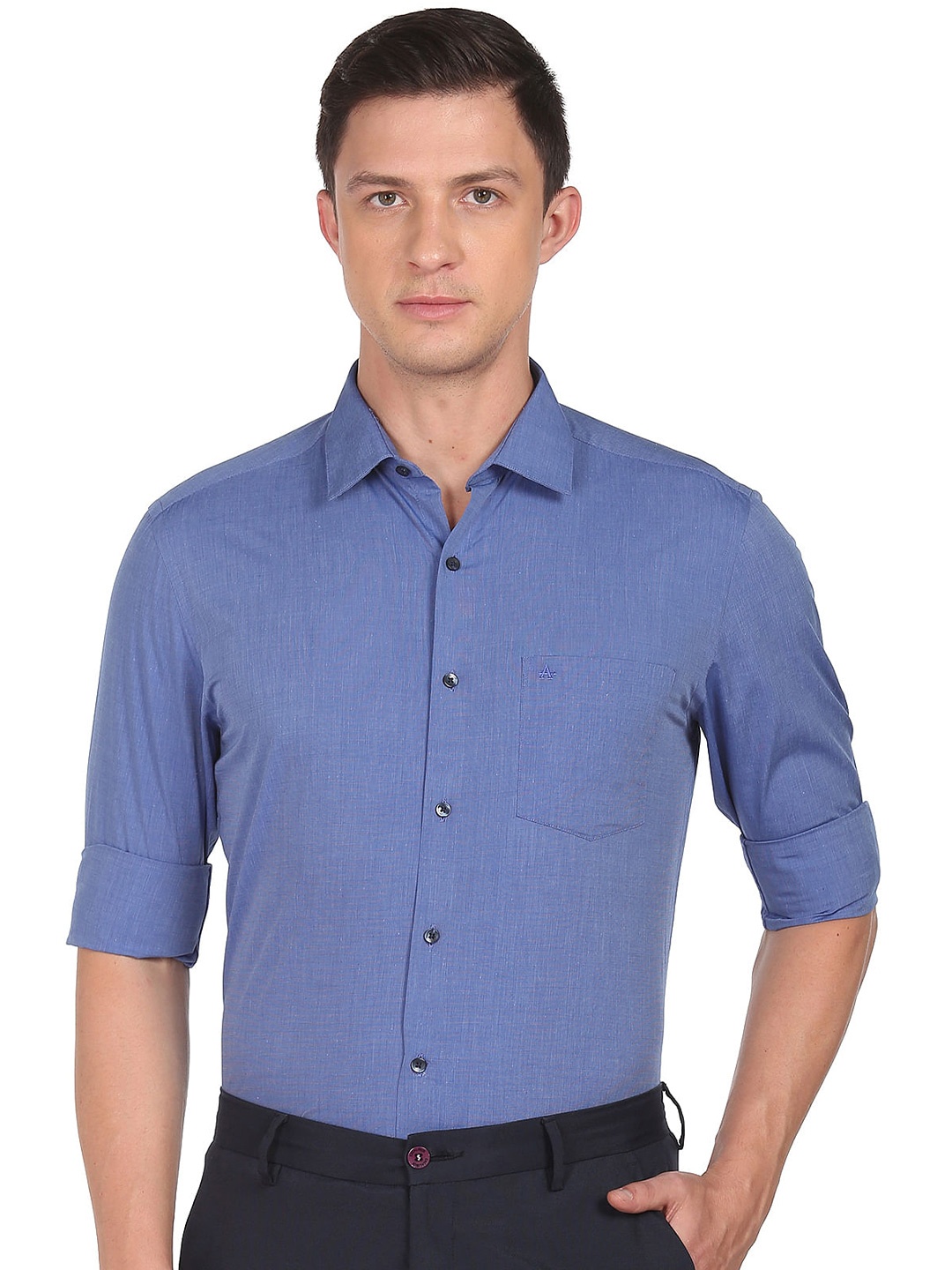 

Arrow Pure Cotton Formal Shirt, Blue