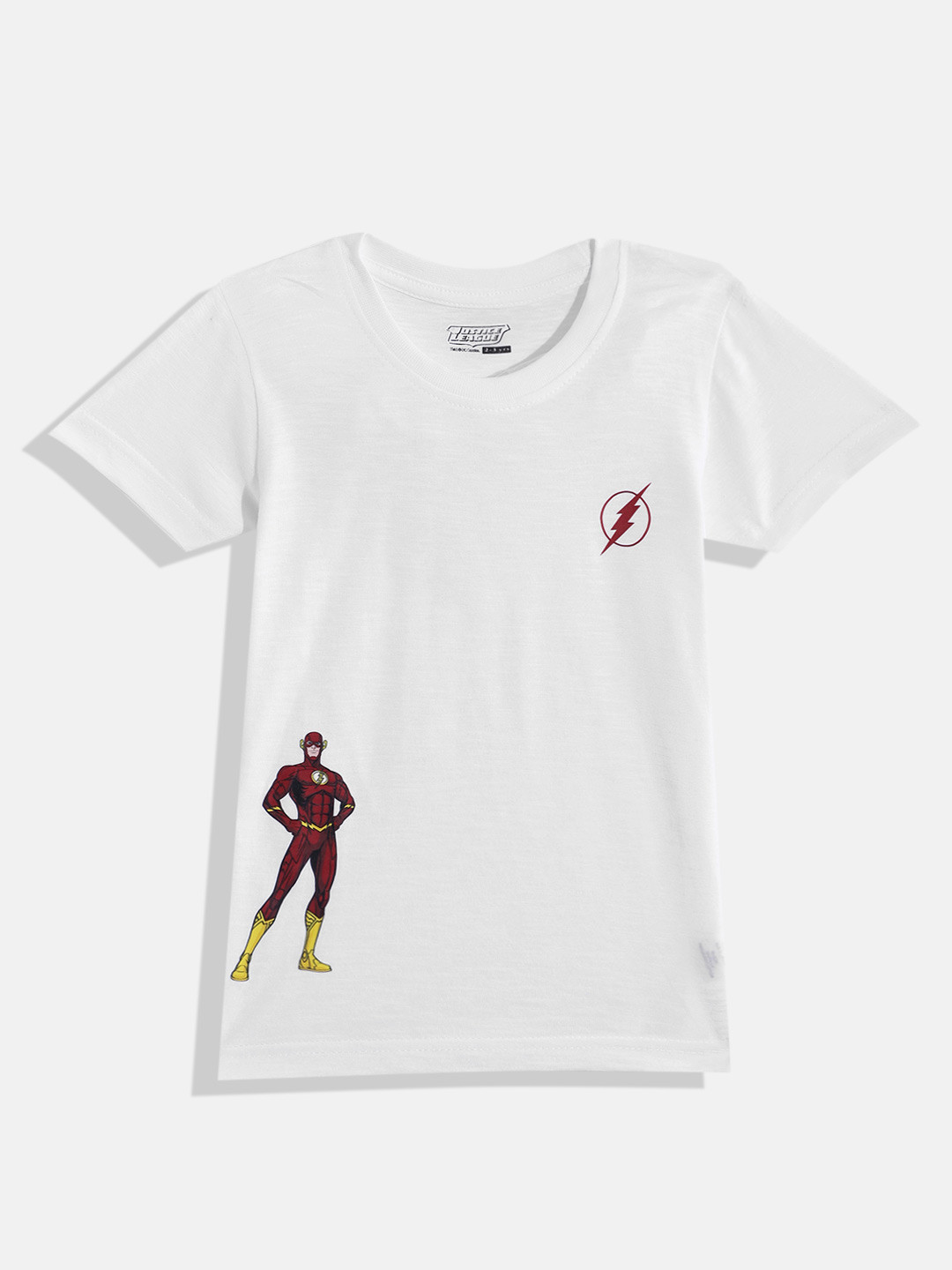 

Eteenz Boys Justice League Printed Premium Cotton T-shirt, White