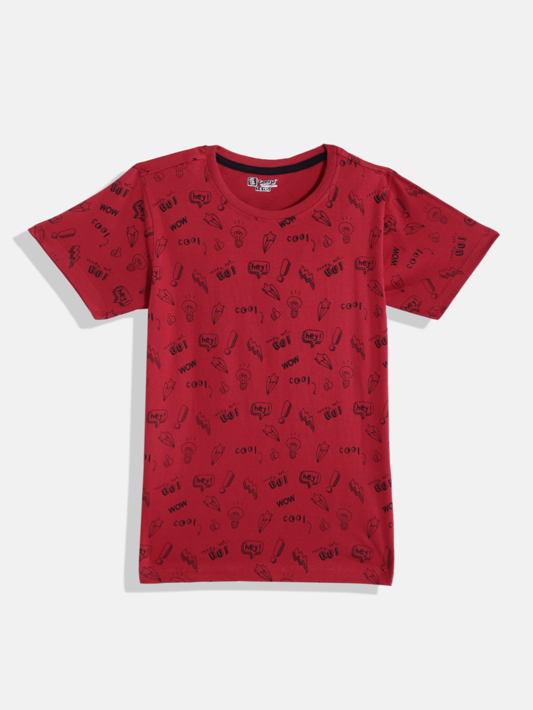

Eteenz Boys Premium Cotton Graphic Printed T-shirt, Maroon