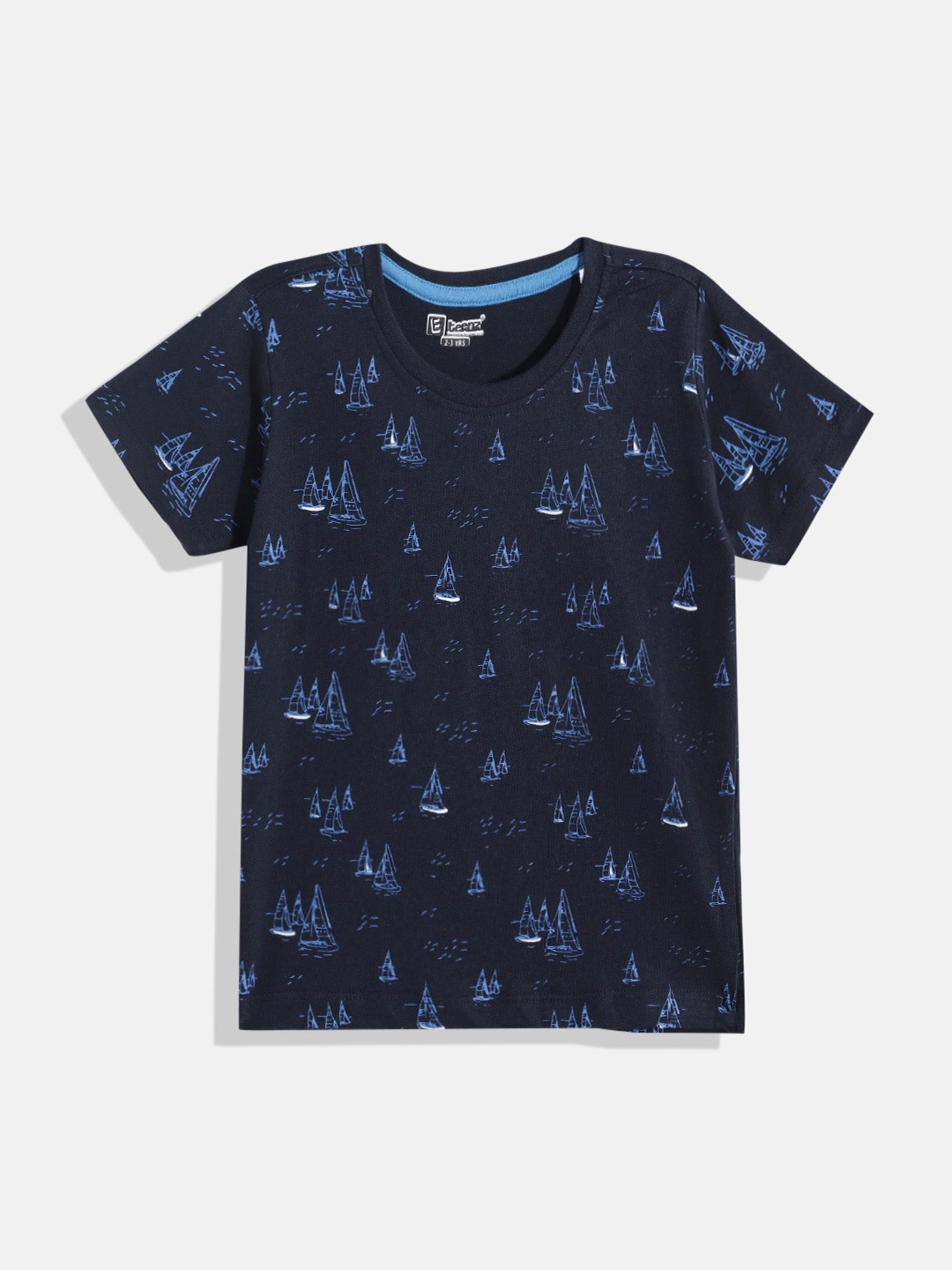 

Eteenz Boys Premium Cotton Nautical Printed T-shirt, Blue