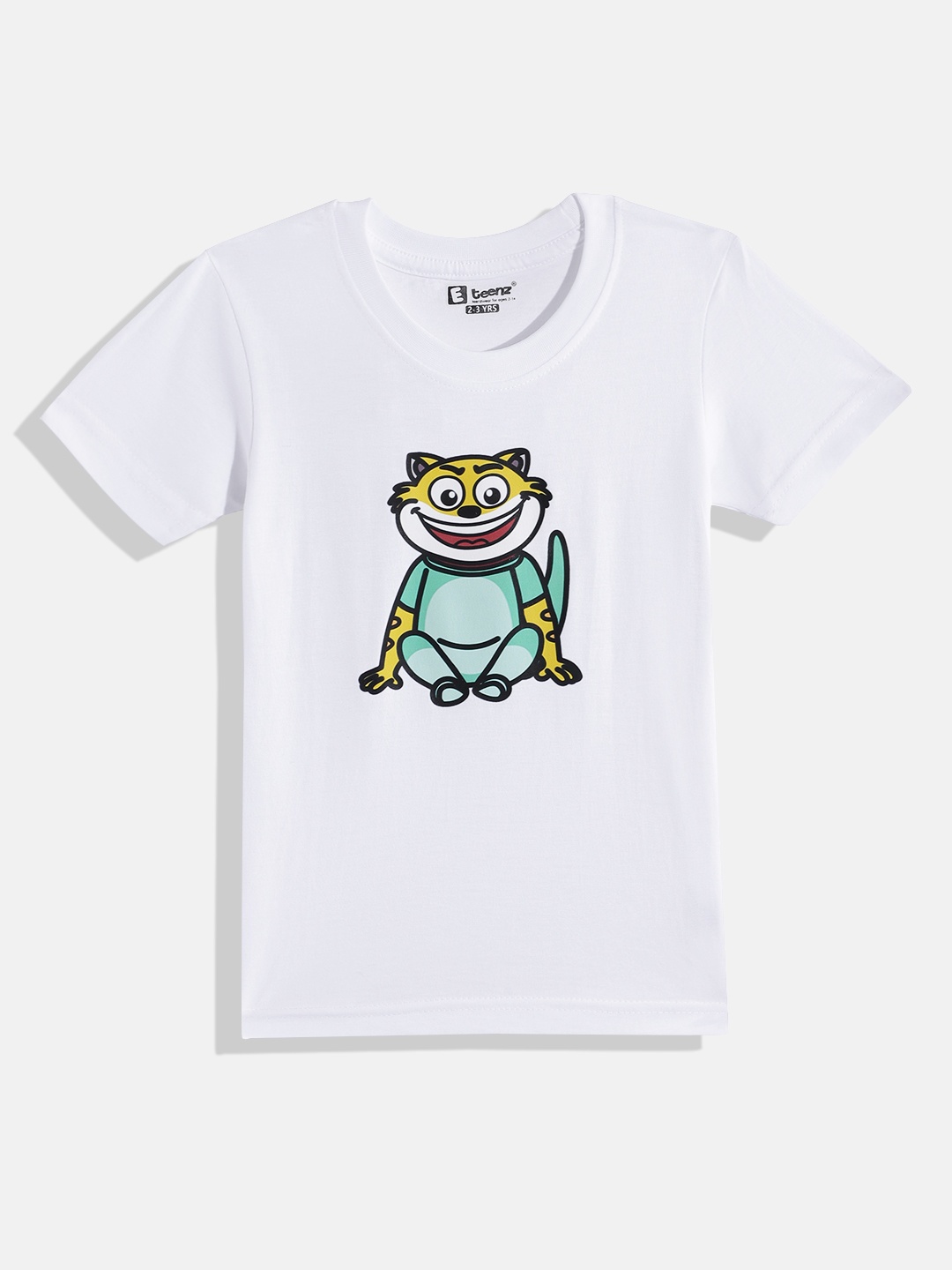 

Eteenz Boys Premium Cotton Graphic Printed T-shirt, White