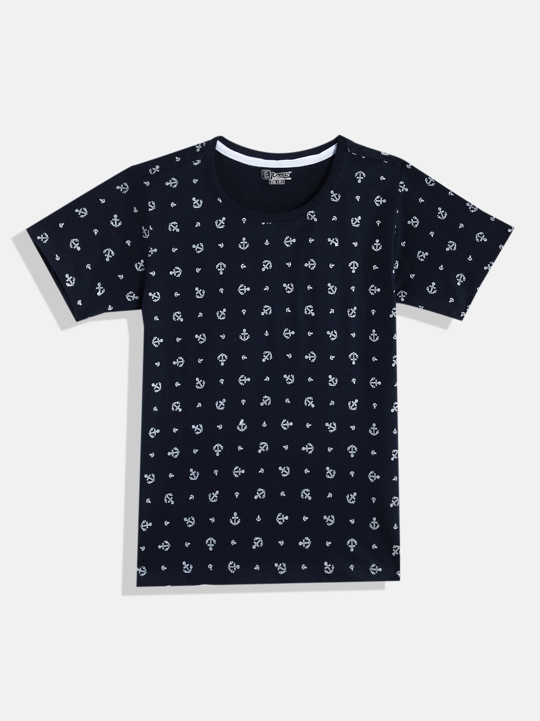 

Eteenz Boys Premium Cotton Graphic Printed T-shirt, Navy blue