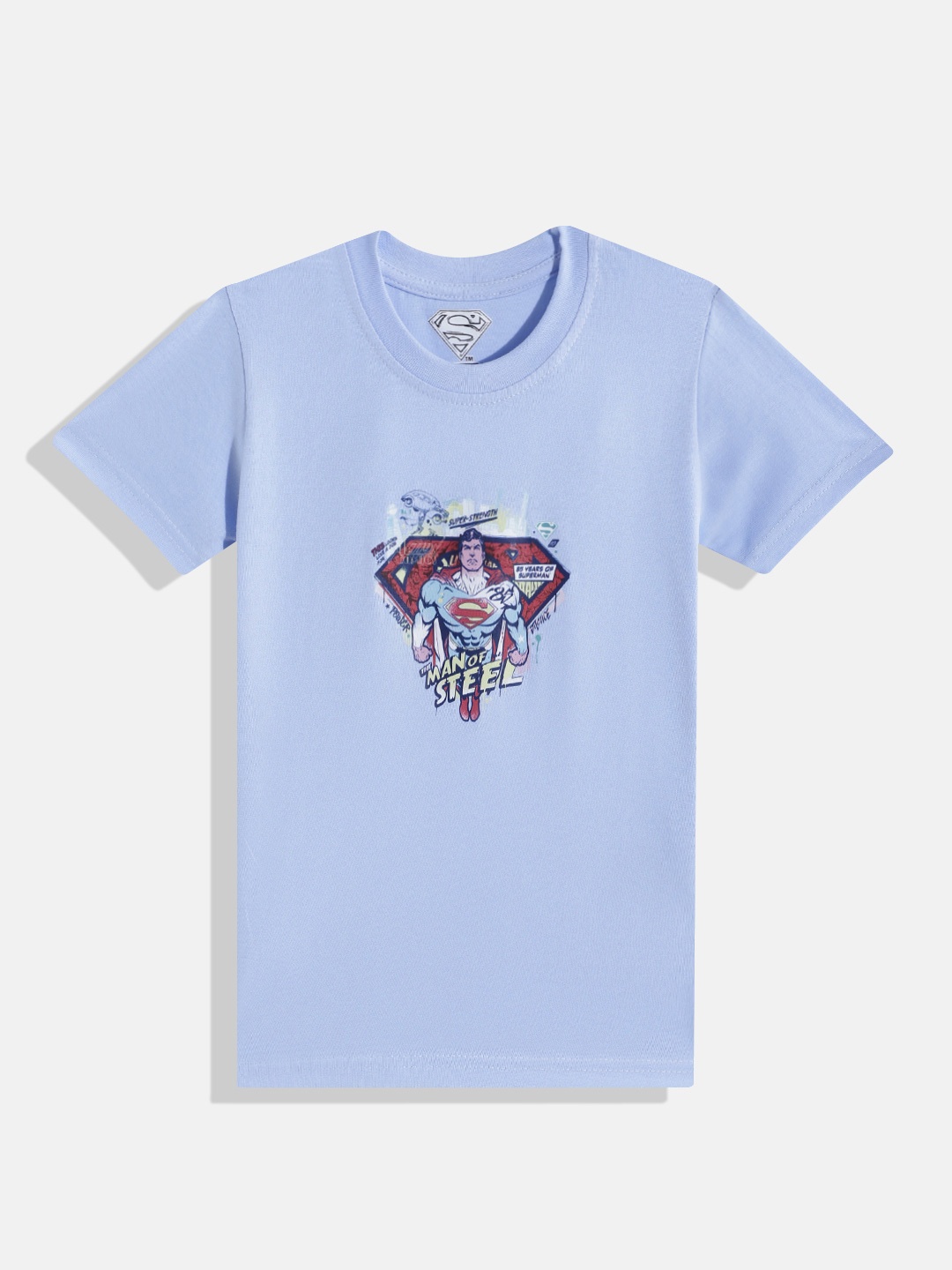 

Eteenz Boys Premium Cotton Superman Printed T-shirt, Blue